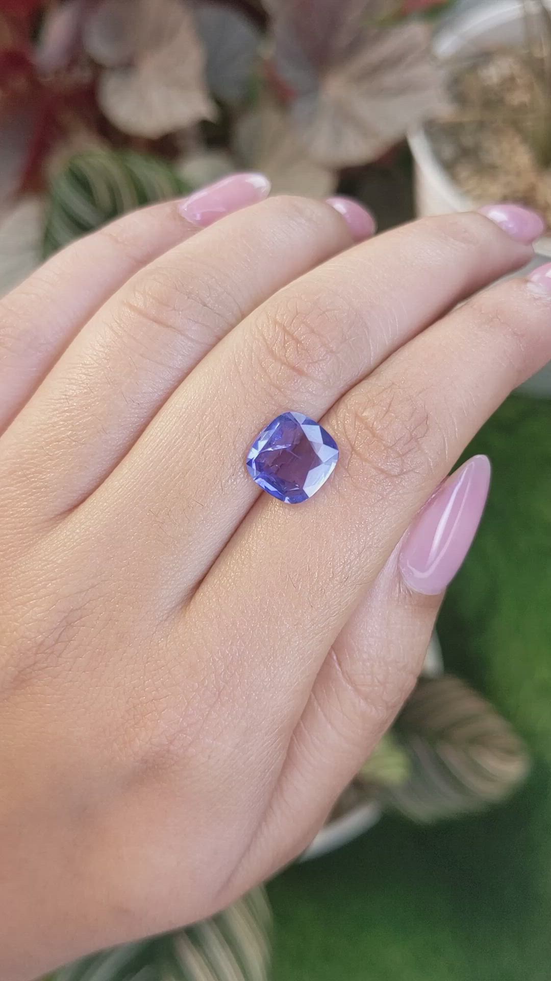 3.62 Ct. Color Change Sapphire from Ceylon (Sri Lanka) Size Video