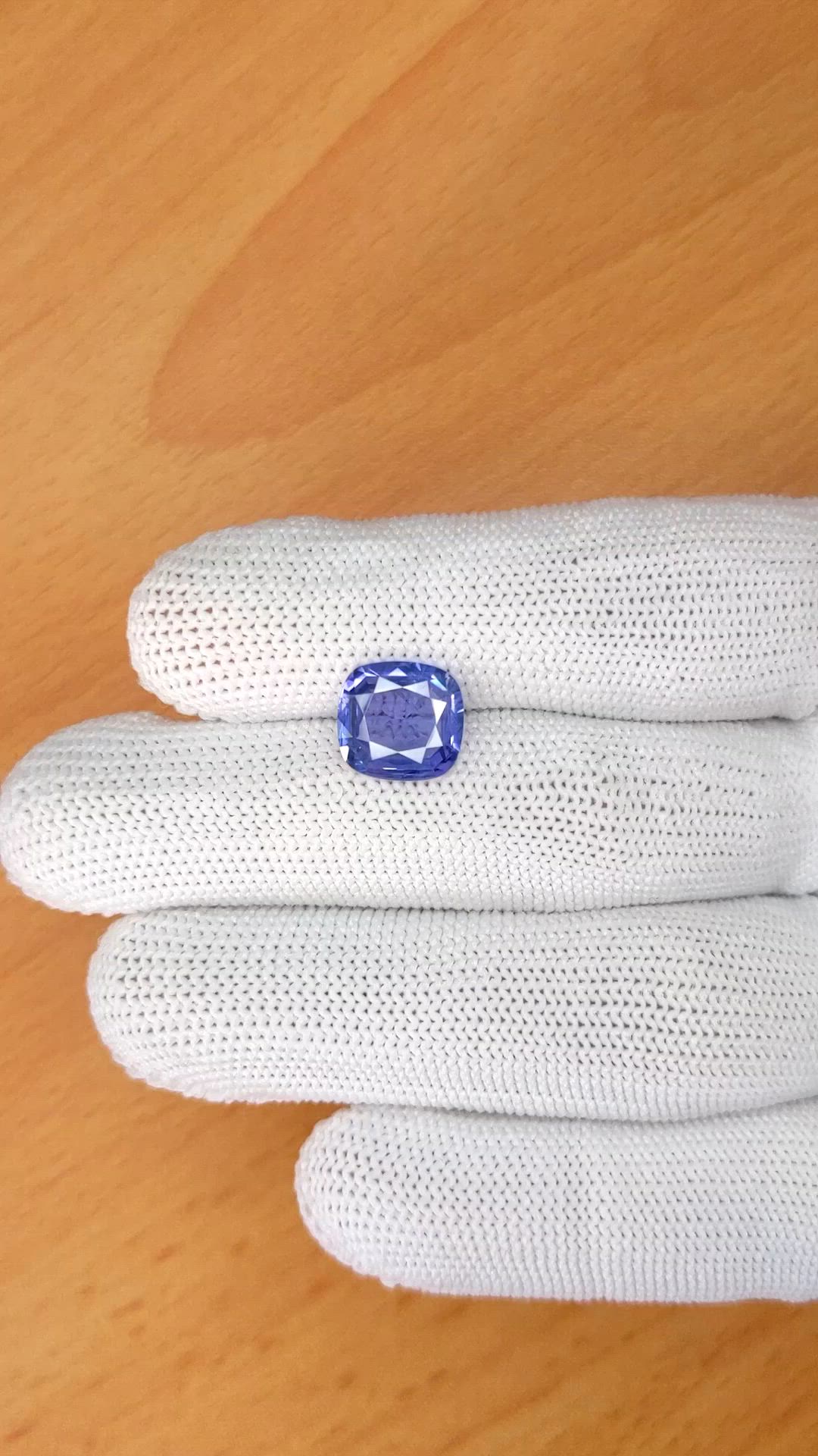 3.62 Ct. Color Change Sapphire from Ceylon (Sri Lanka) Size Video