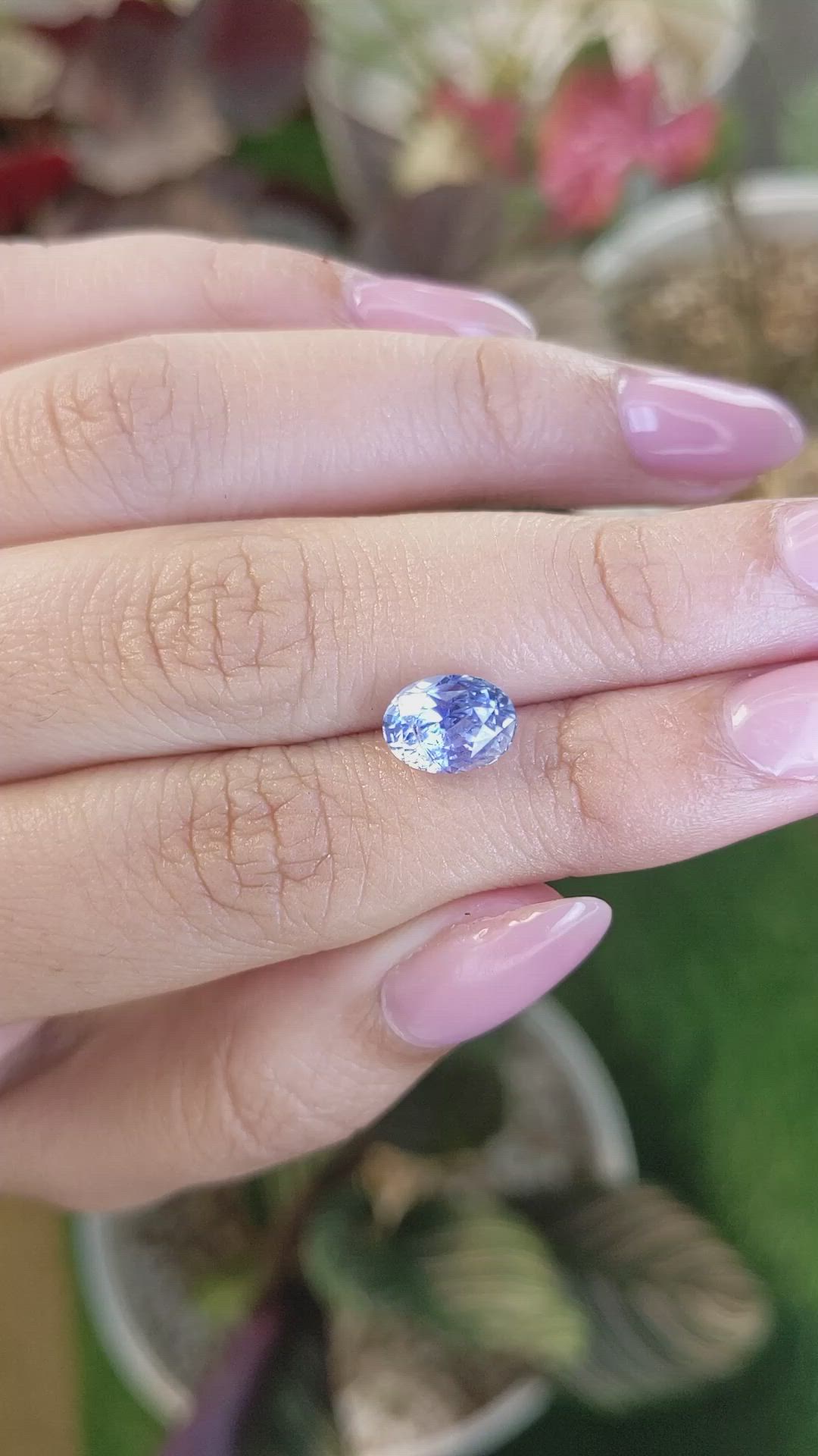 3.15 Ct. Blue Sapphire from Ceylon (Sri Lanka) Size Video