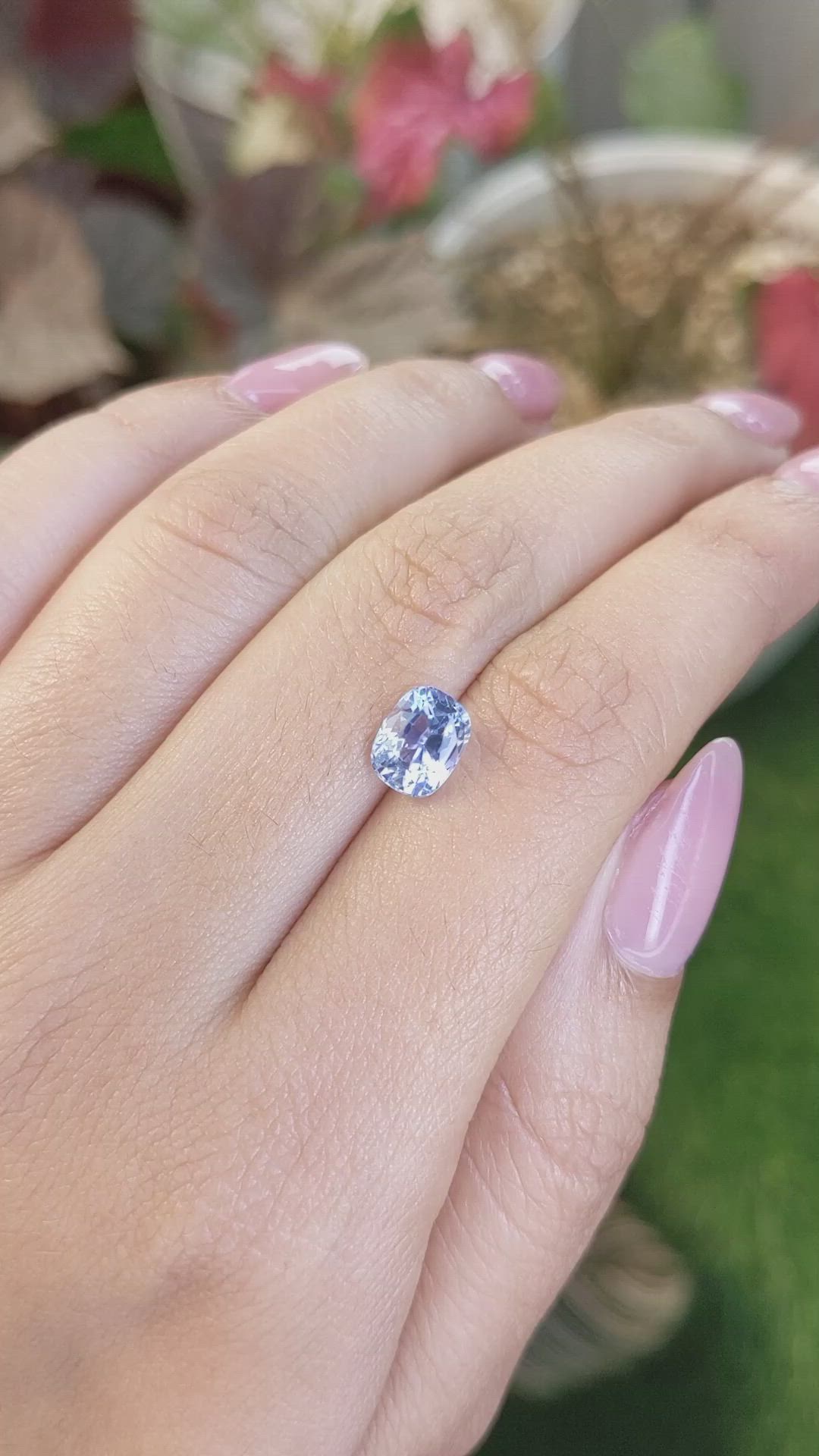 2.43 Ct. Blue Sapphire from Ceylon (Sri Lanka) Size Video