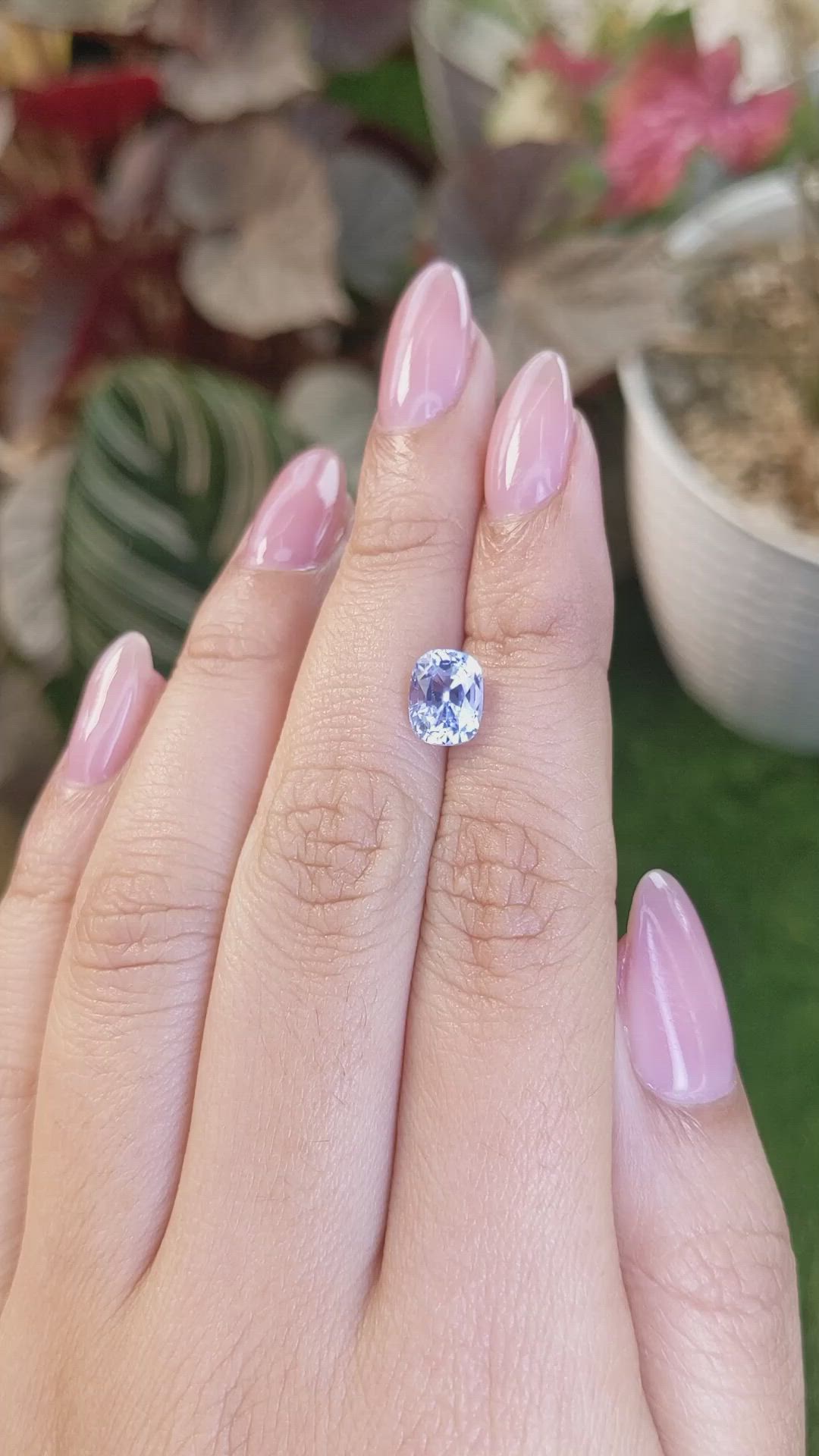 2.43 Ct. Blue Sapphire from Ceylon (Sri Lanka) Size Video