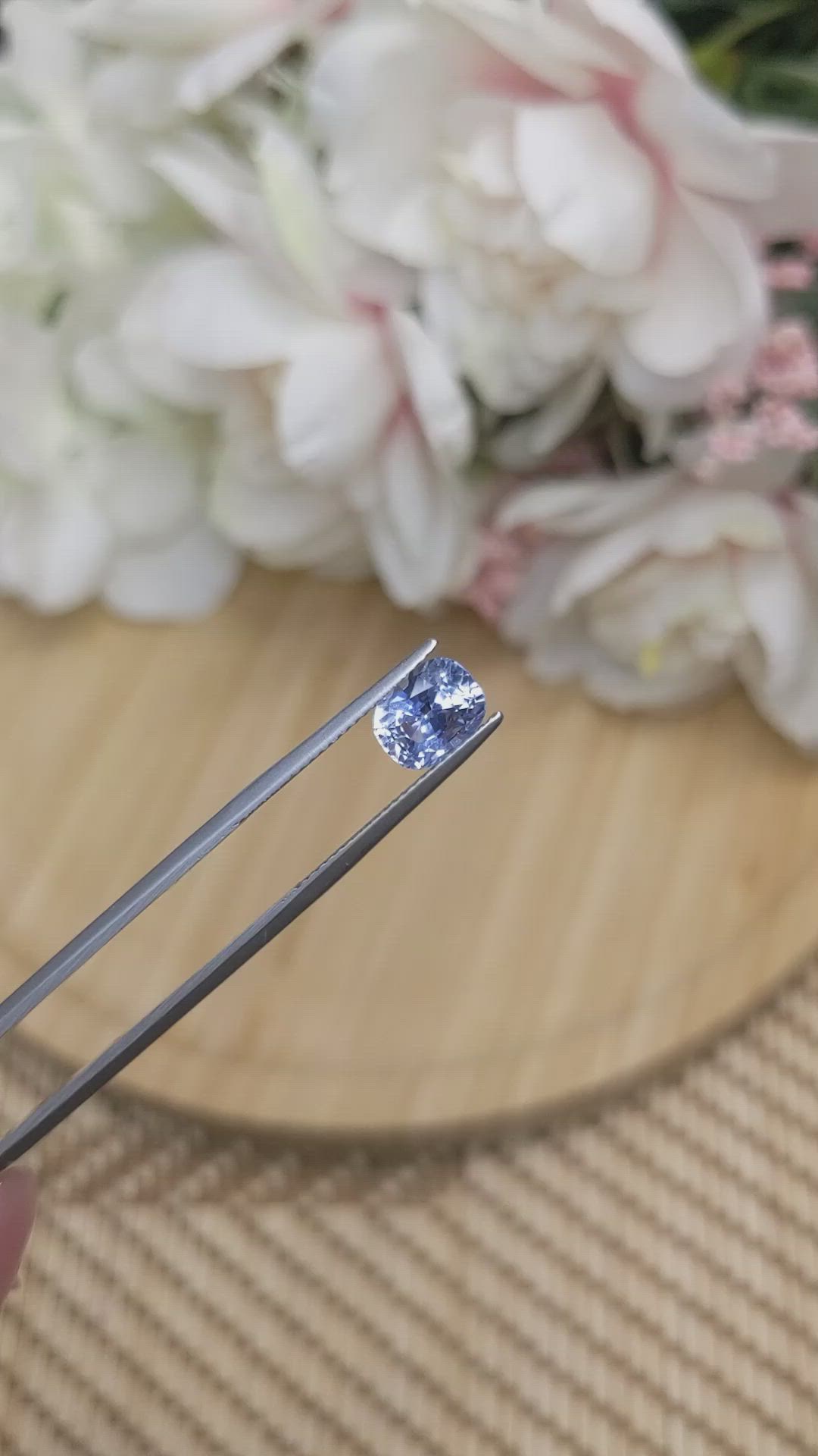 2.43 Ct. Blue Sapphire from Ceylon (Sri Lanka) Size Video