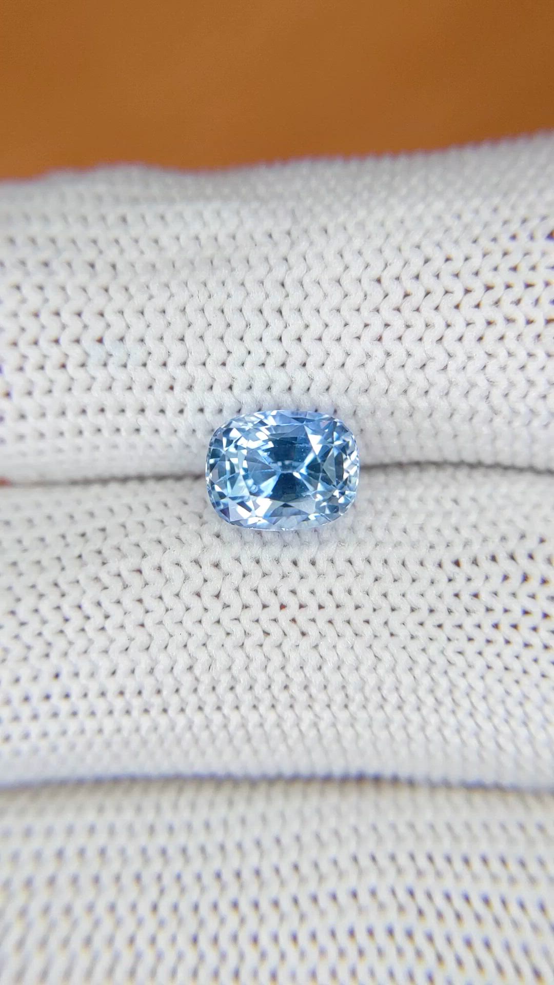 2.43 Ct. Blue Sapphire from Ceylon (Sri Lanka) Size Video