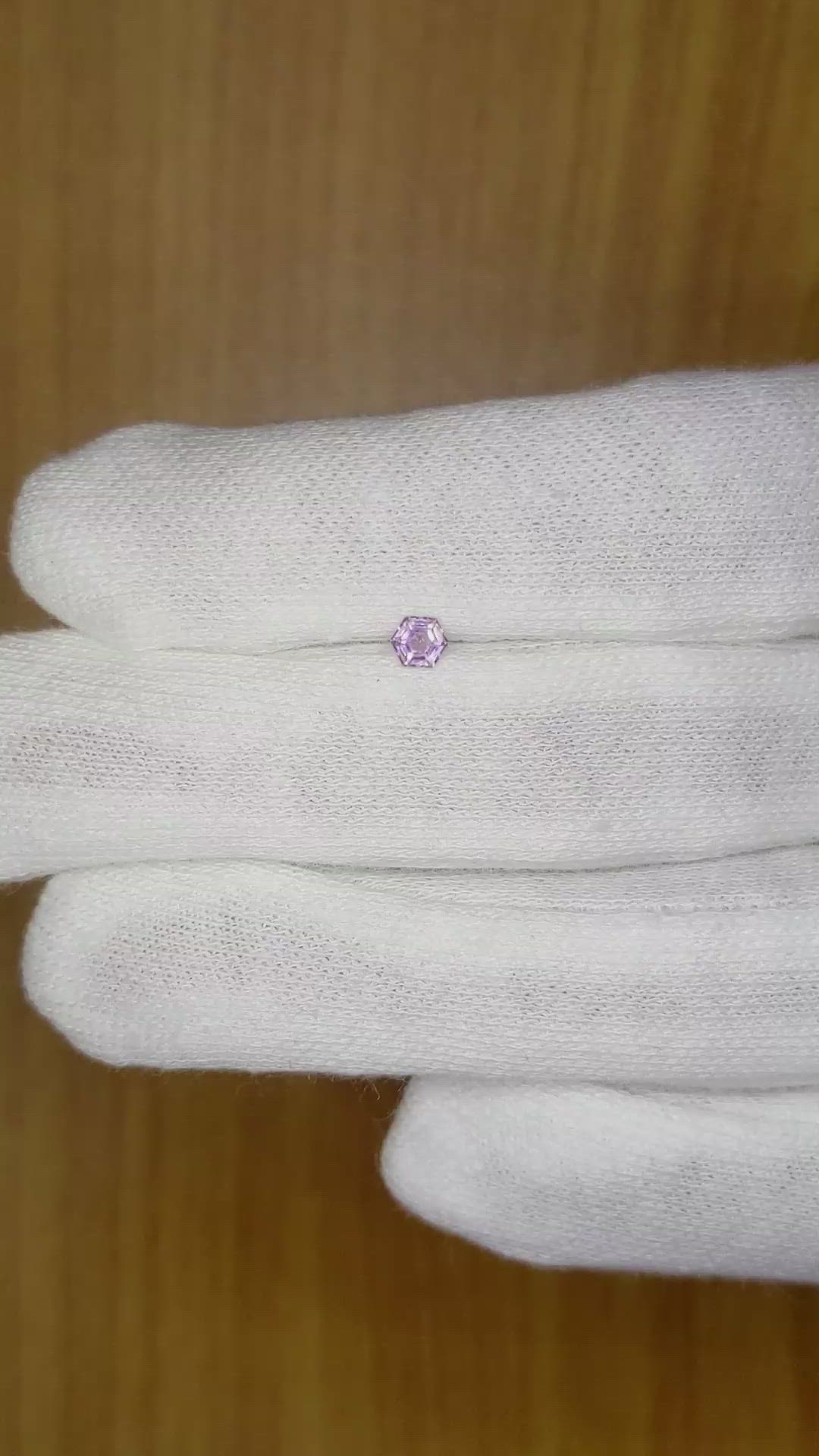 0.22 Ct. Purple Sapphire from Ceylon (Sri Lanka) Size Video