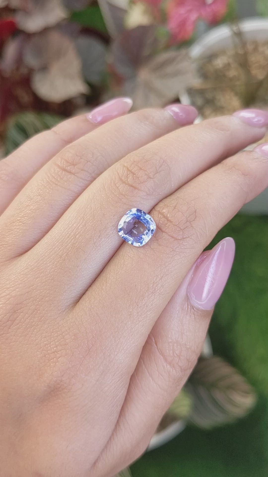 2.49 Ct. Blue Sapphire from Ceylon (Sri Lanka) Size Video