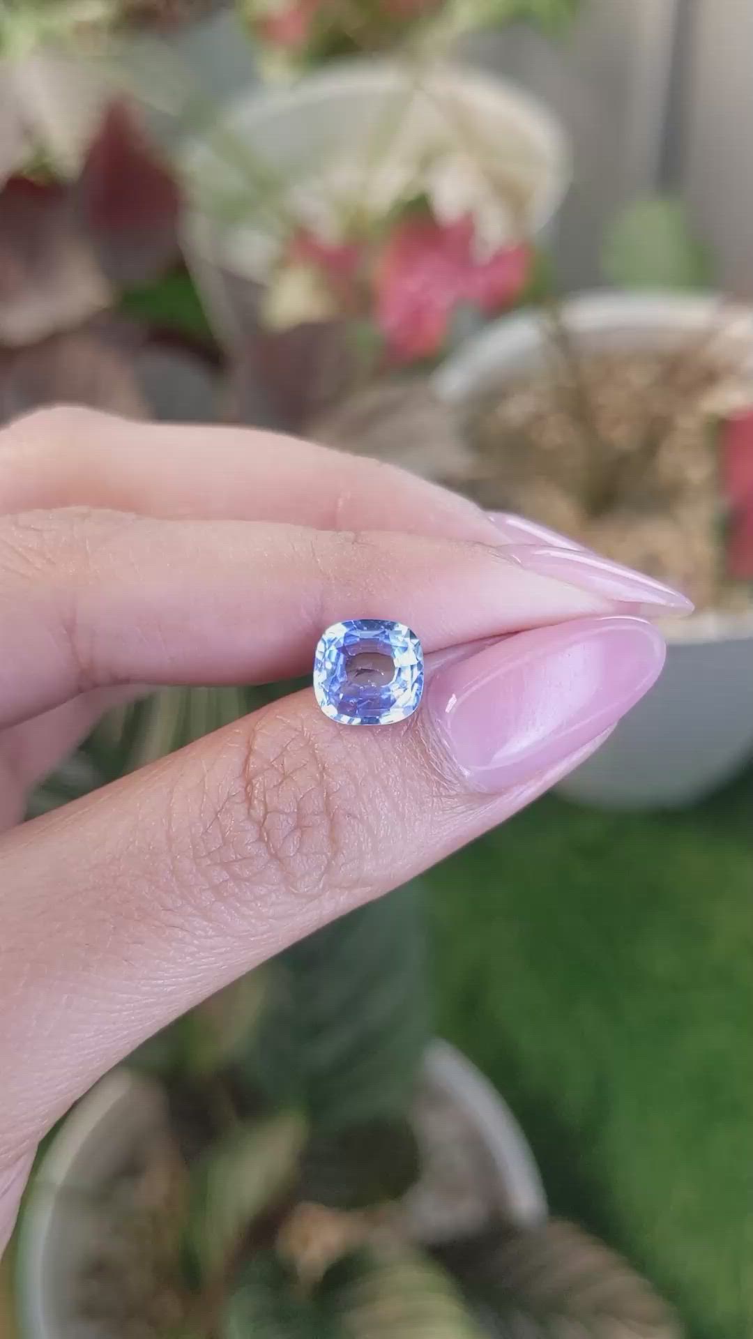 2.49 Ct. Blue Sapphire from Ceylon (Sri Lanka) Size Video