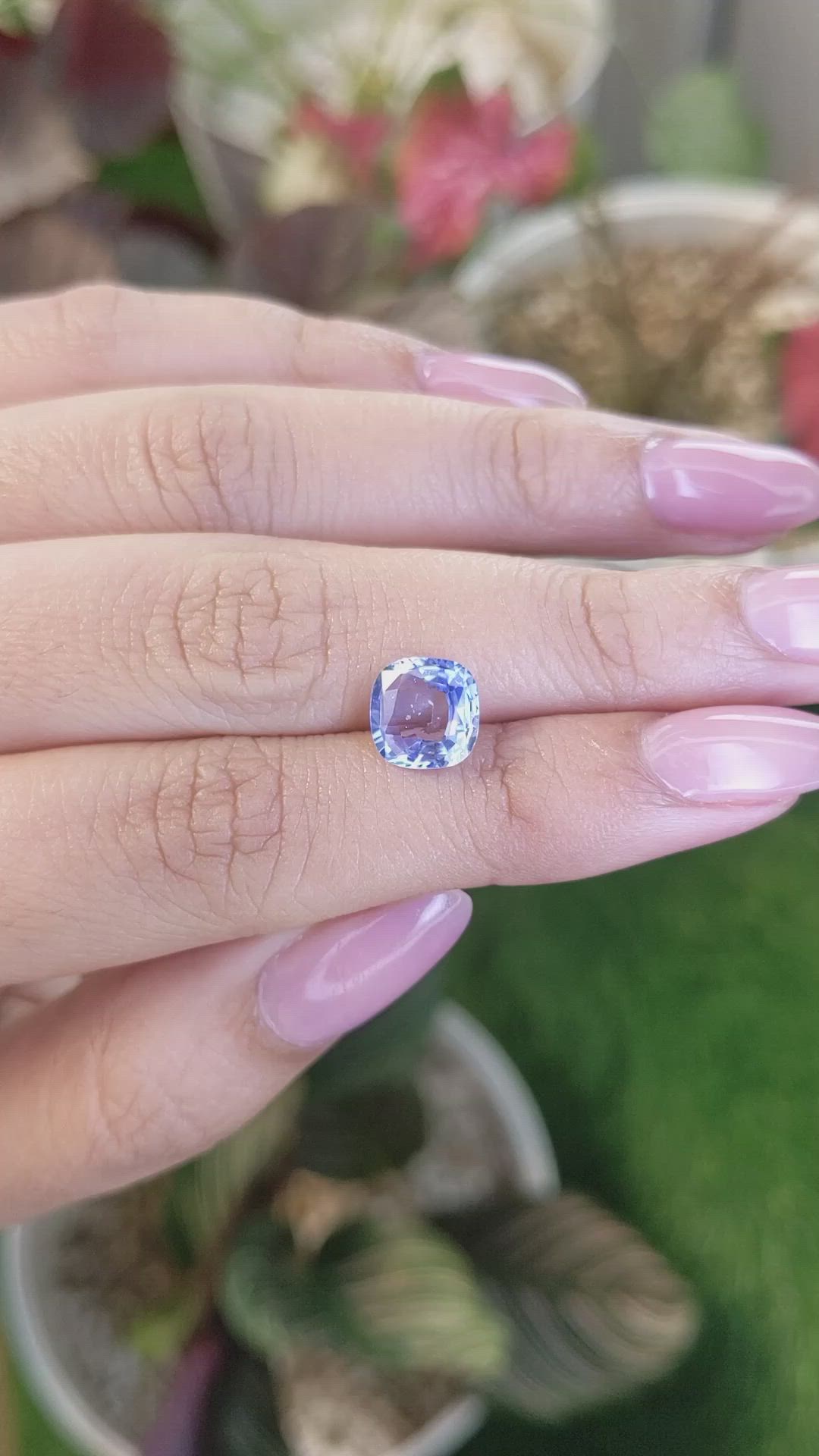 2.49 Ct. Blue Sapphire from Ceylon (Sri Lanka) Size Video