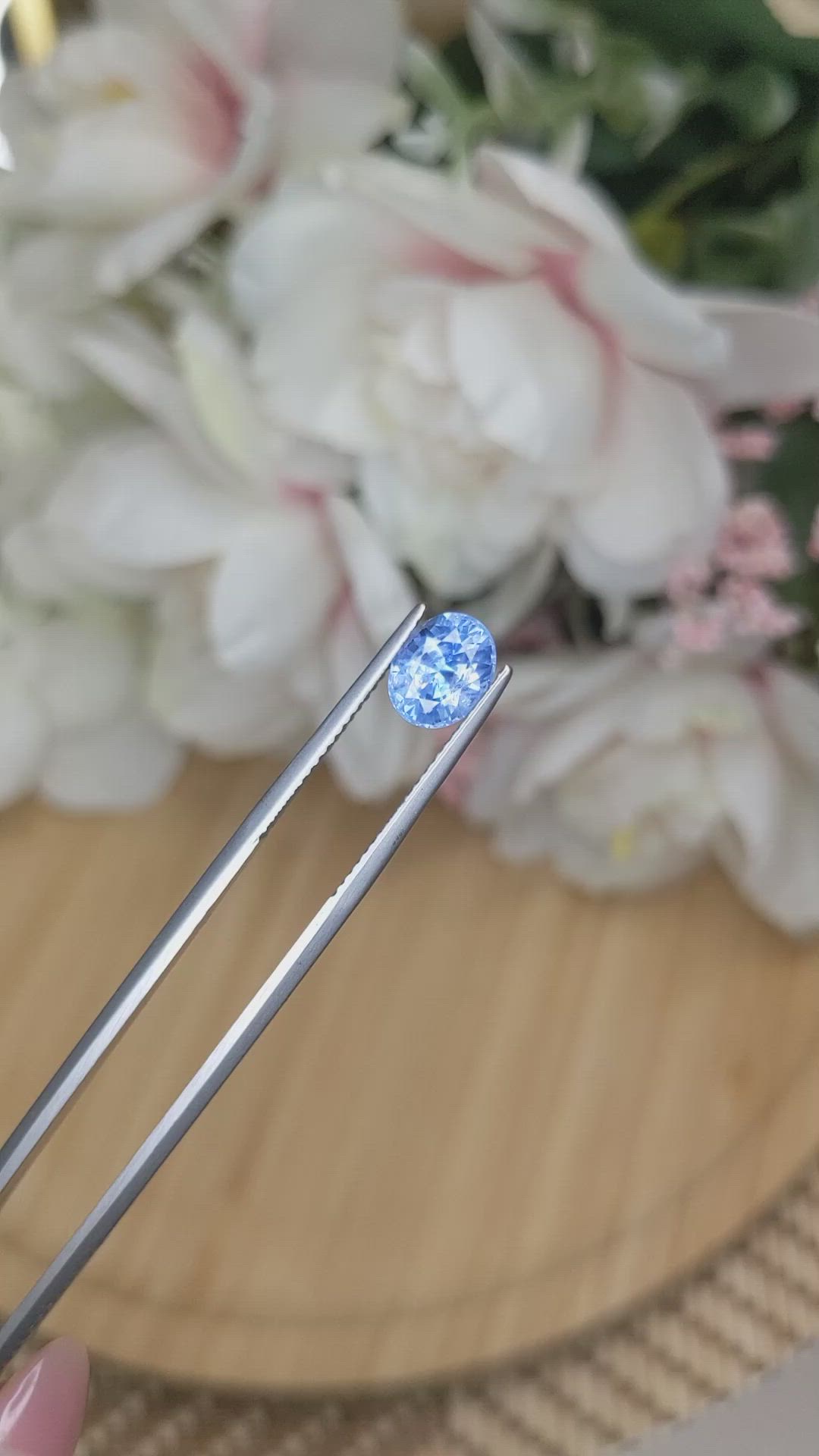 2.02 Ct. Blue Sapphire from Ceylon (Sri Lanka) Size Video