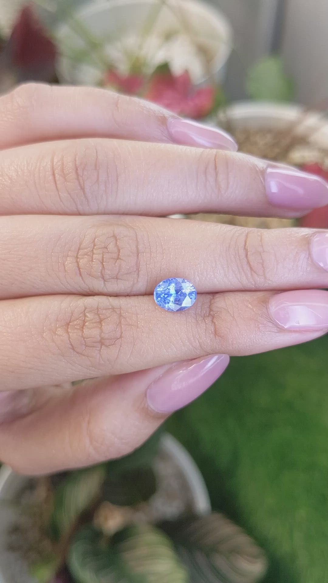 2.02 Ct. Blue Sapphire from Ceylon (Sri Lanka) Size Video