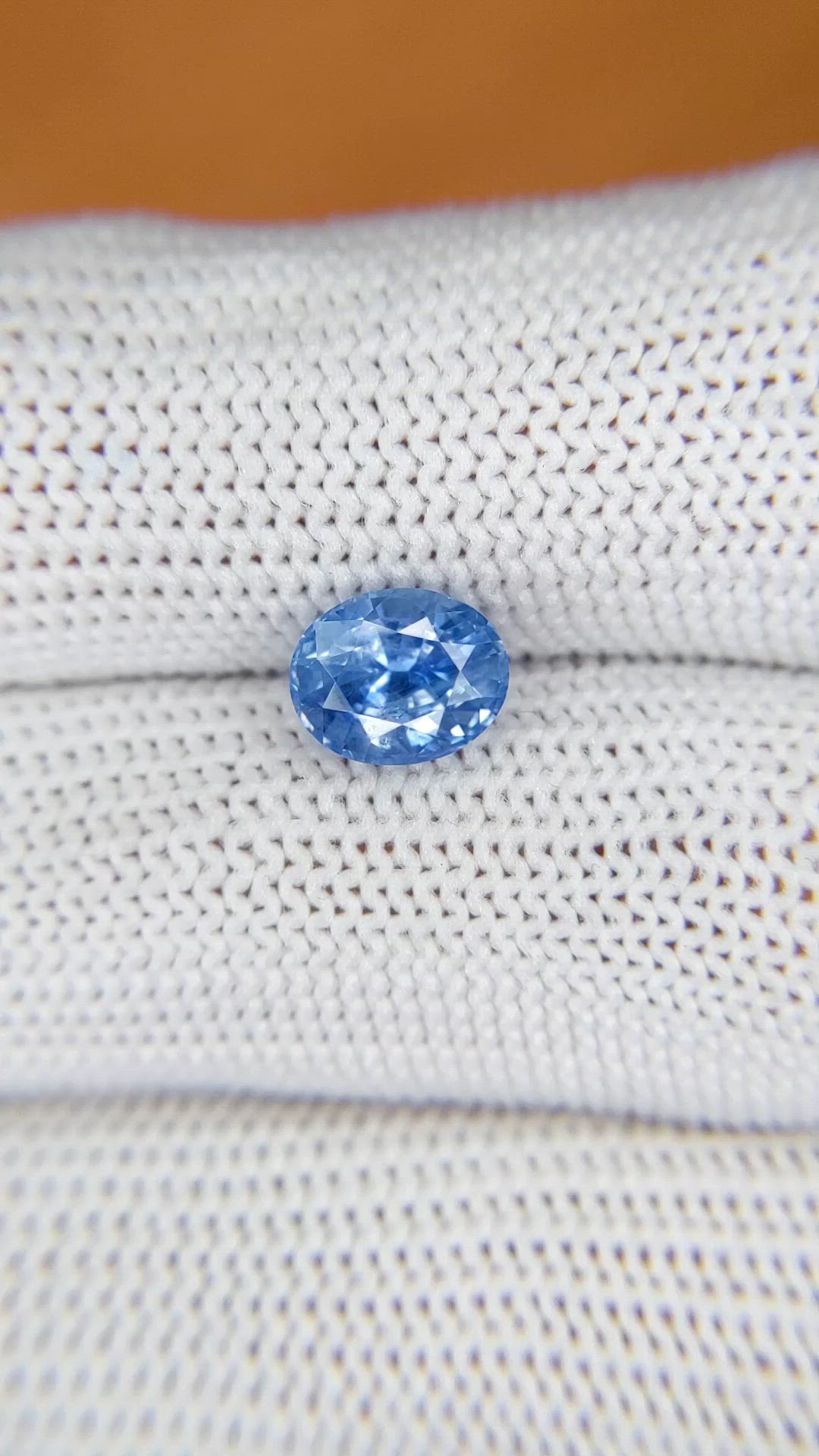 2.02 Ct. Blue Sapphire from Ceylon (Sri Lanka) Size Video