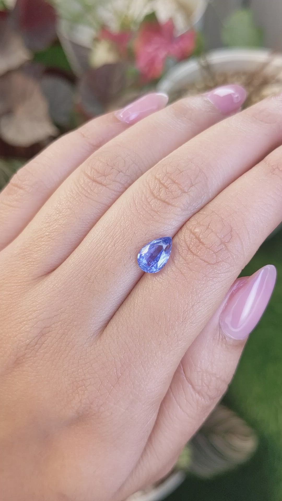 2.25 Ct. Blue Sapphire from Ceylon (Sri Lanka) Size Video