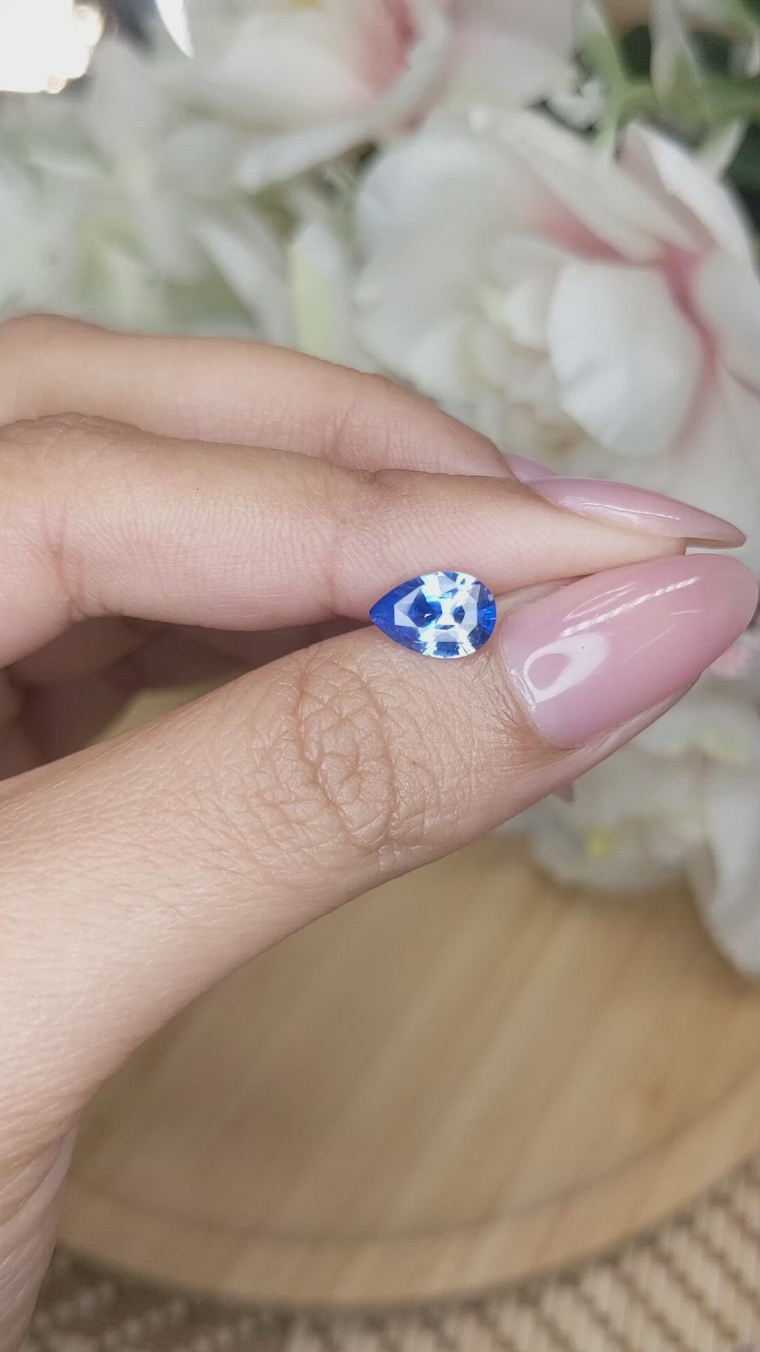 1.40 Ct. Blue Sapphire from Ceylon (Sri Lanka) Size Video