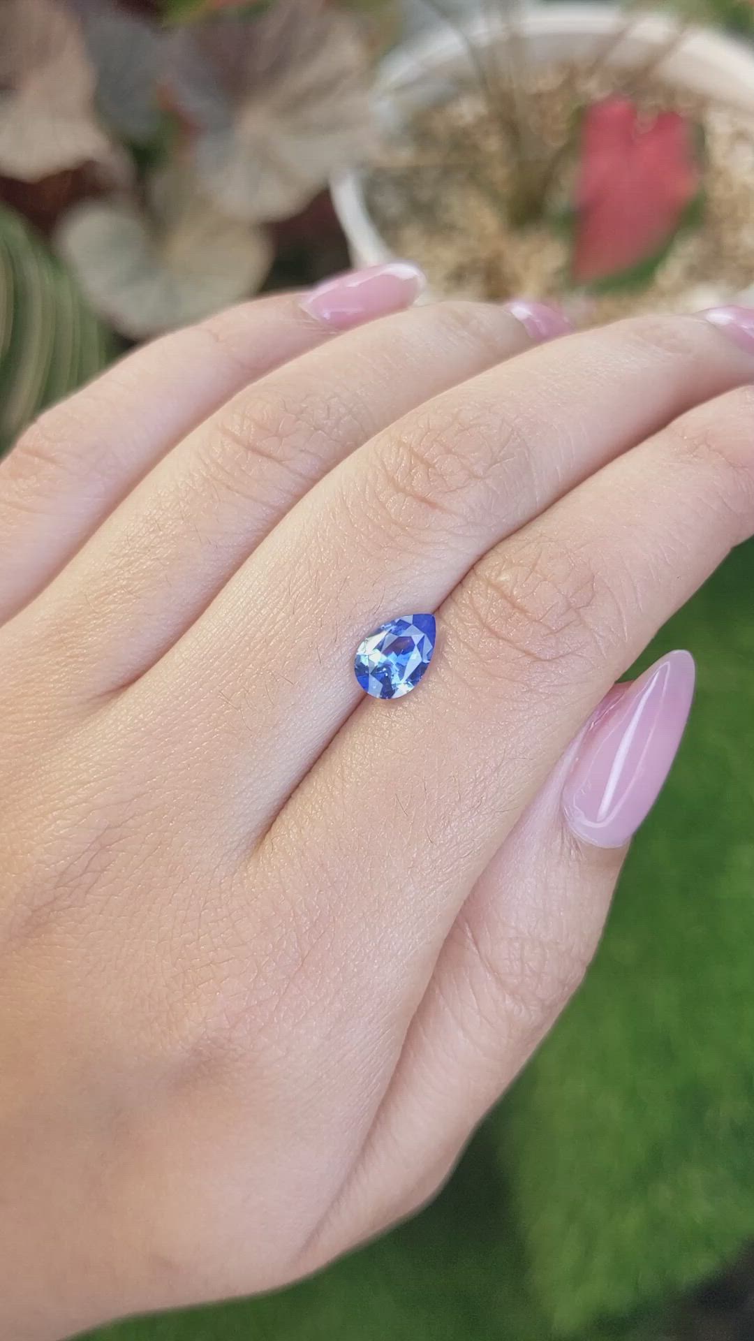 1.40 Ct. Blue Sapphire from Ceylon (Sri Lanka) Size Video