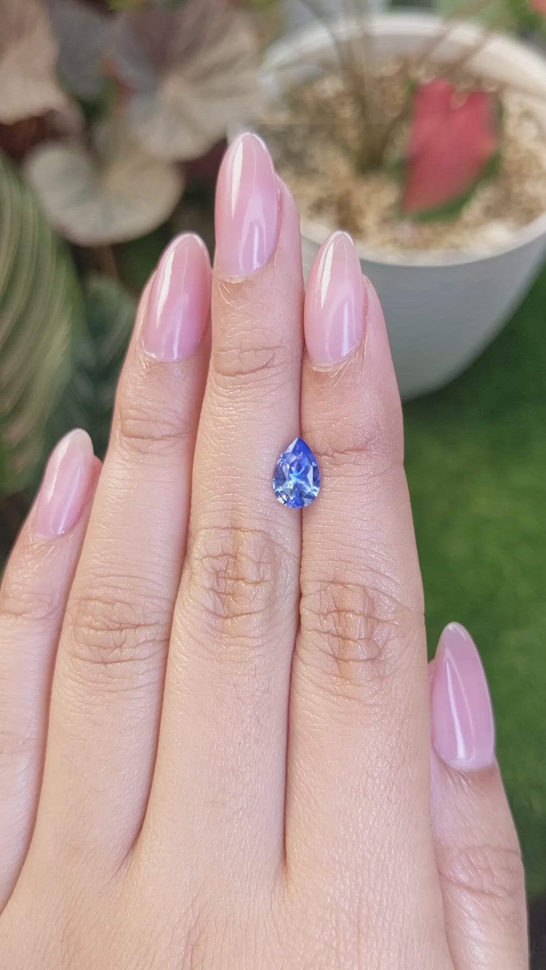 1.40 Ct. Blue Sapphire from Ceylon (Sri Lanka) Size Video