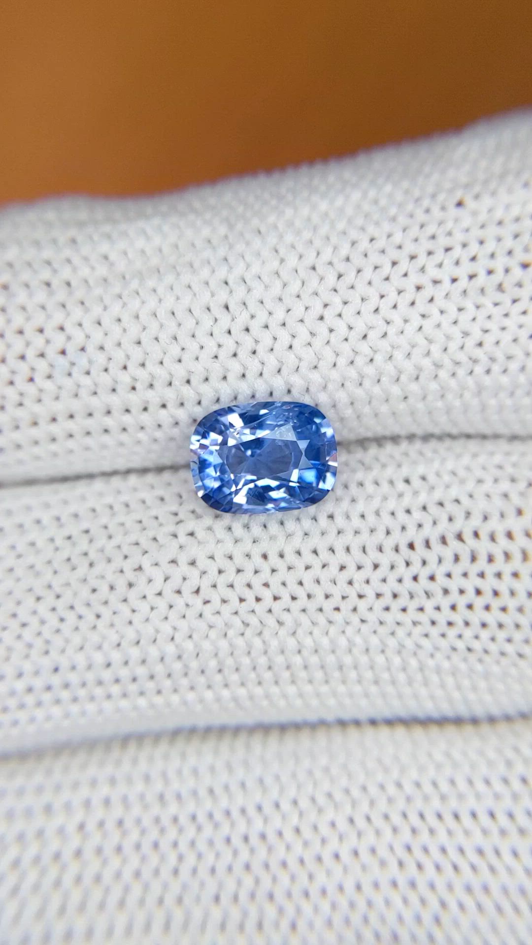 2.04 Ct. Blue Sapphire from Ceylon (Sri Lanka) Size Video