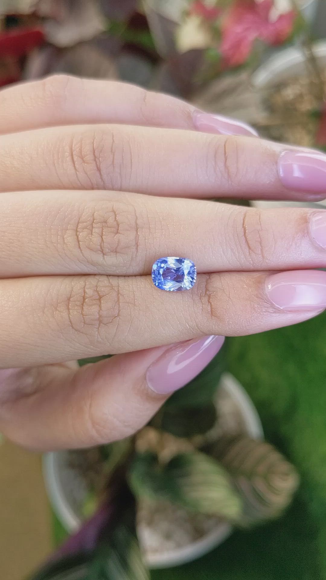 2.04 Ct. Blue Sapphire from Ceylon (Sri Lanka) Size Video