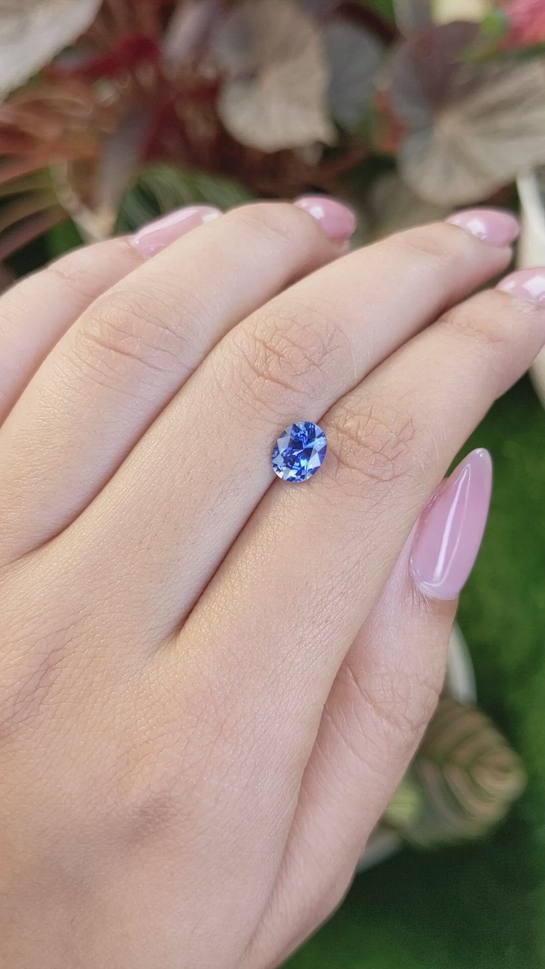 1.52 Ct. Blue Sapphire from Ceylon (Sri Lanka) Size Video