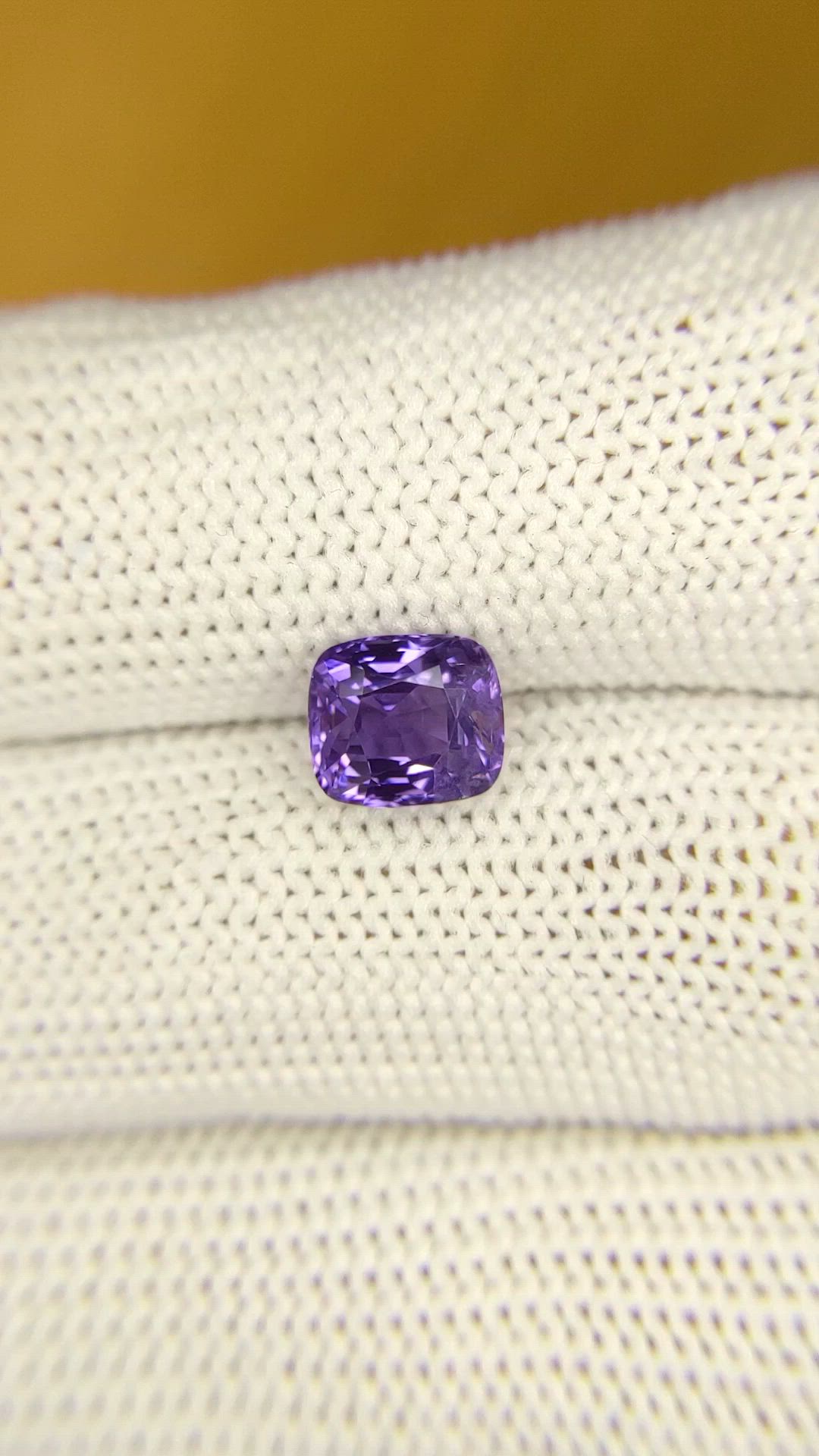 2.13 Ct. Color Change Sapphire from Ceylon (Sri Lanka) Size Video