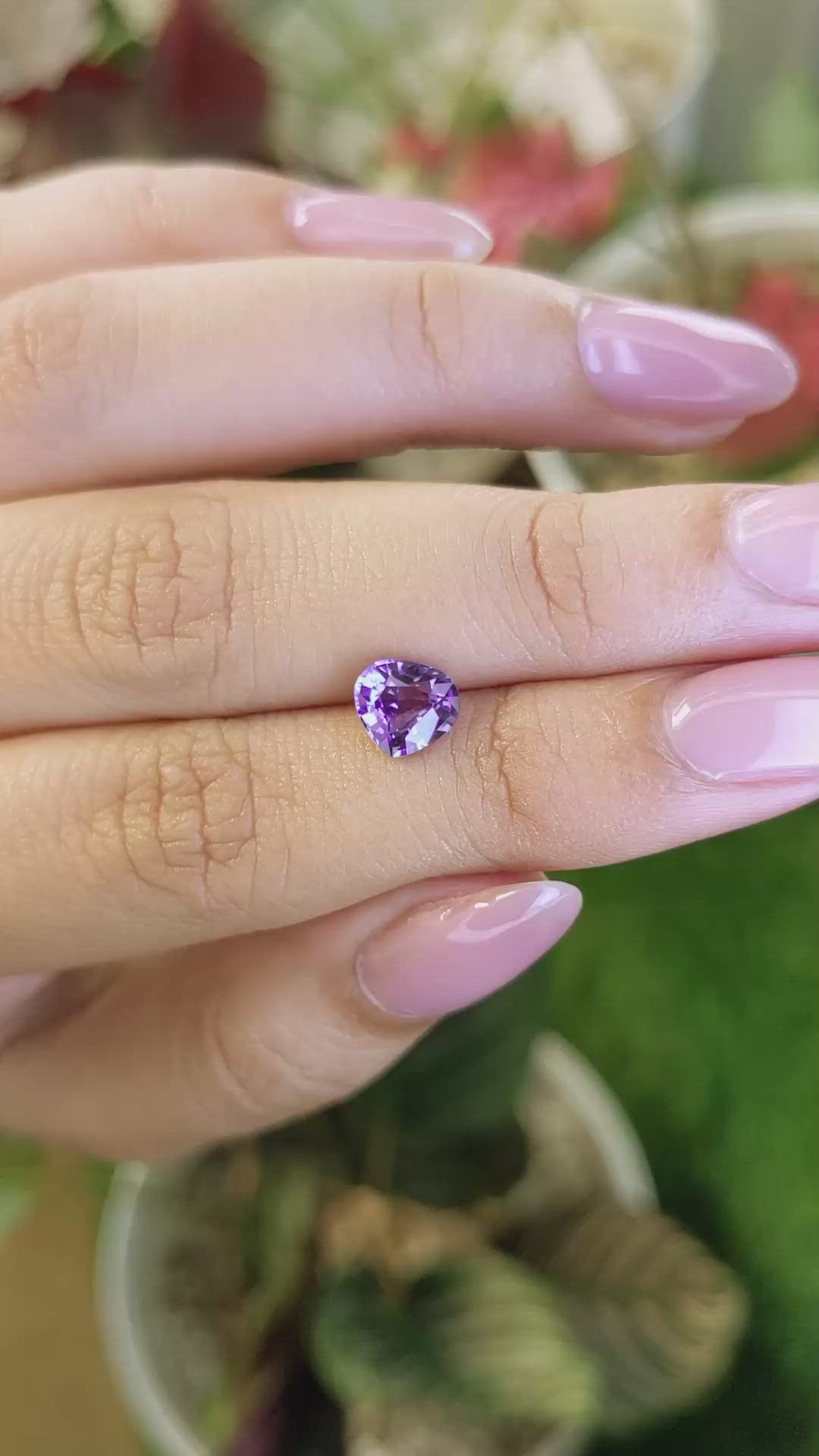 1.34 Ct. Color Change Sapphire from Ceylon (Sri Lanka) Size Video