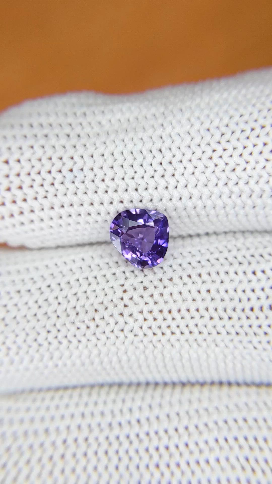 1.34 Ct. Color Change Sapphire from Ceylon (Sri Lanka) Size Video