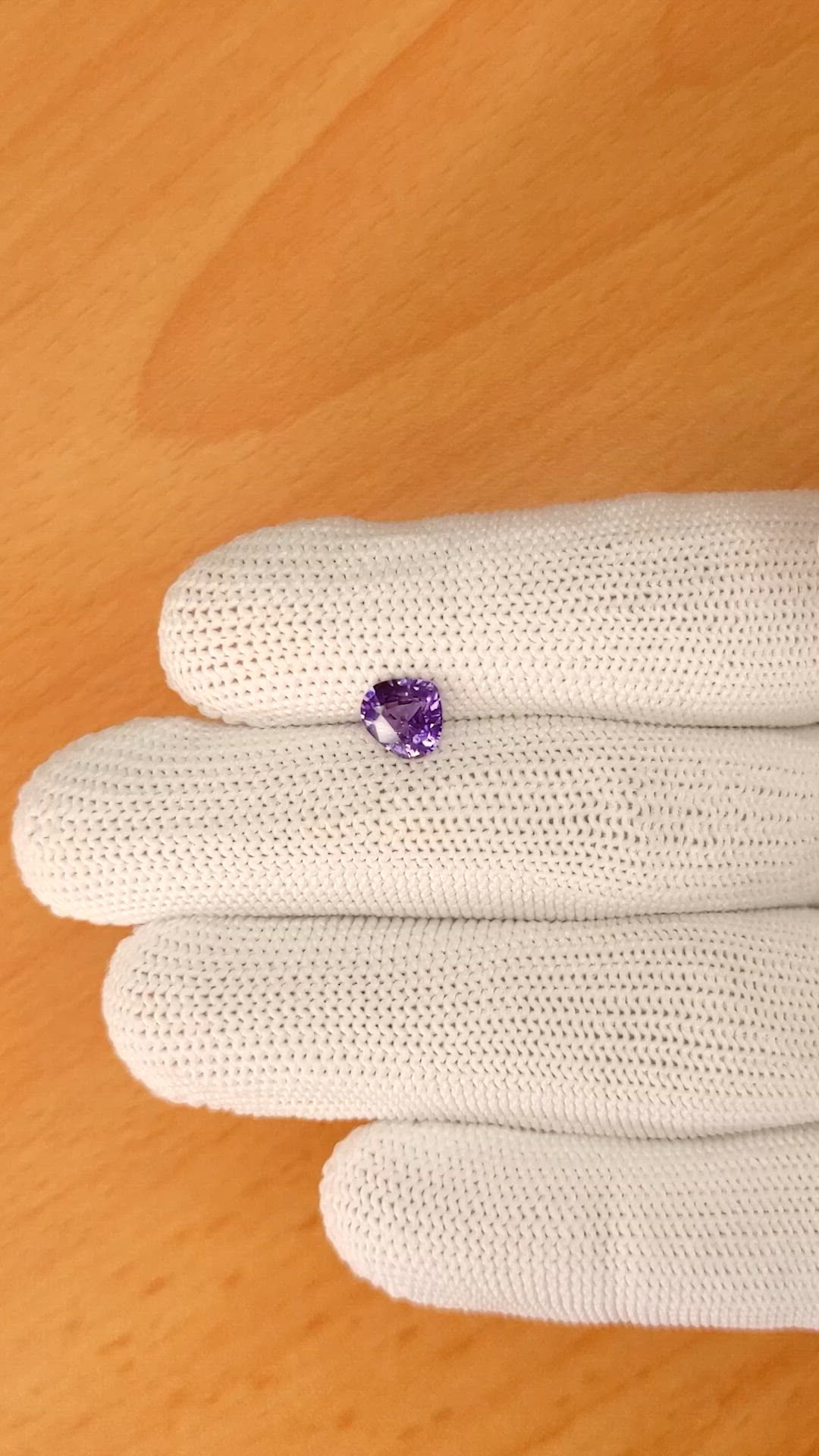 1.34 Ct. Color Change Sapphire from Ceylon (Sri Lanka) Size Video