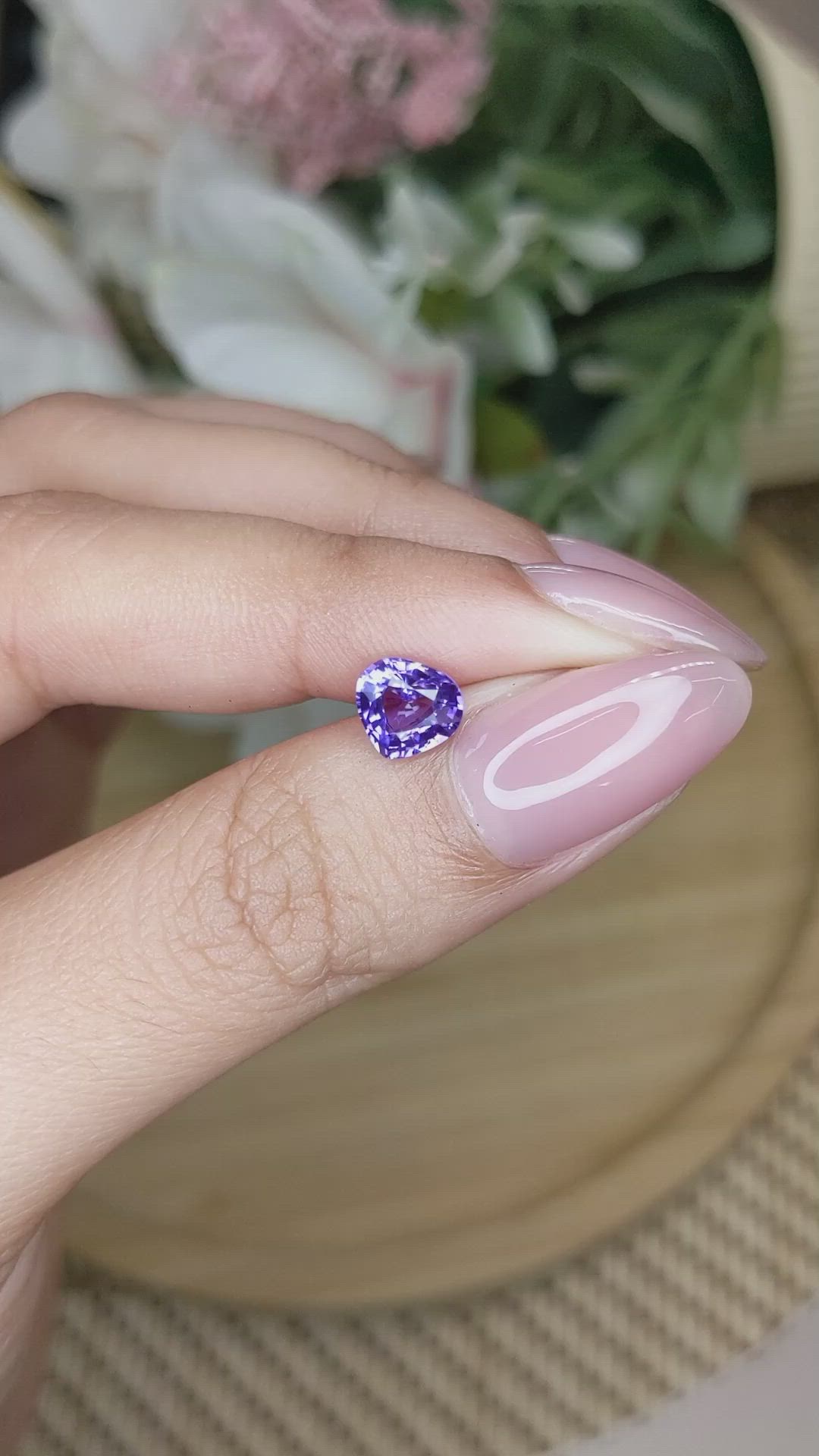 1.34 Ct. Color Change Sapphire from Ceylon (Sri Lanka) Size Video