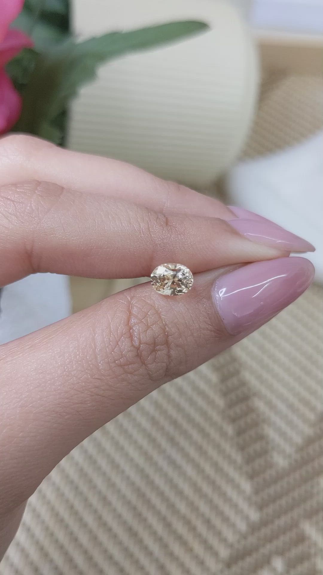 1.78 Ct. Yellow Sapphire from Ceylon (Sri Lanka) Size Video