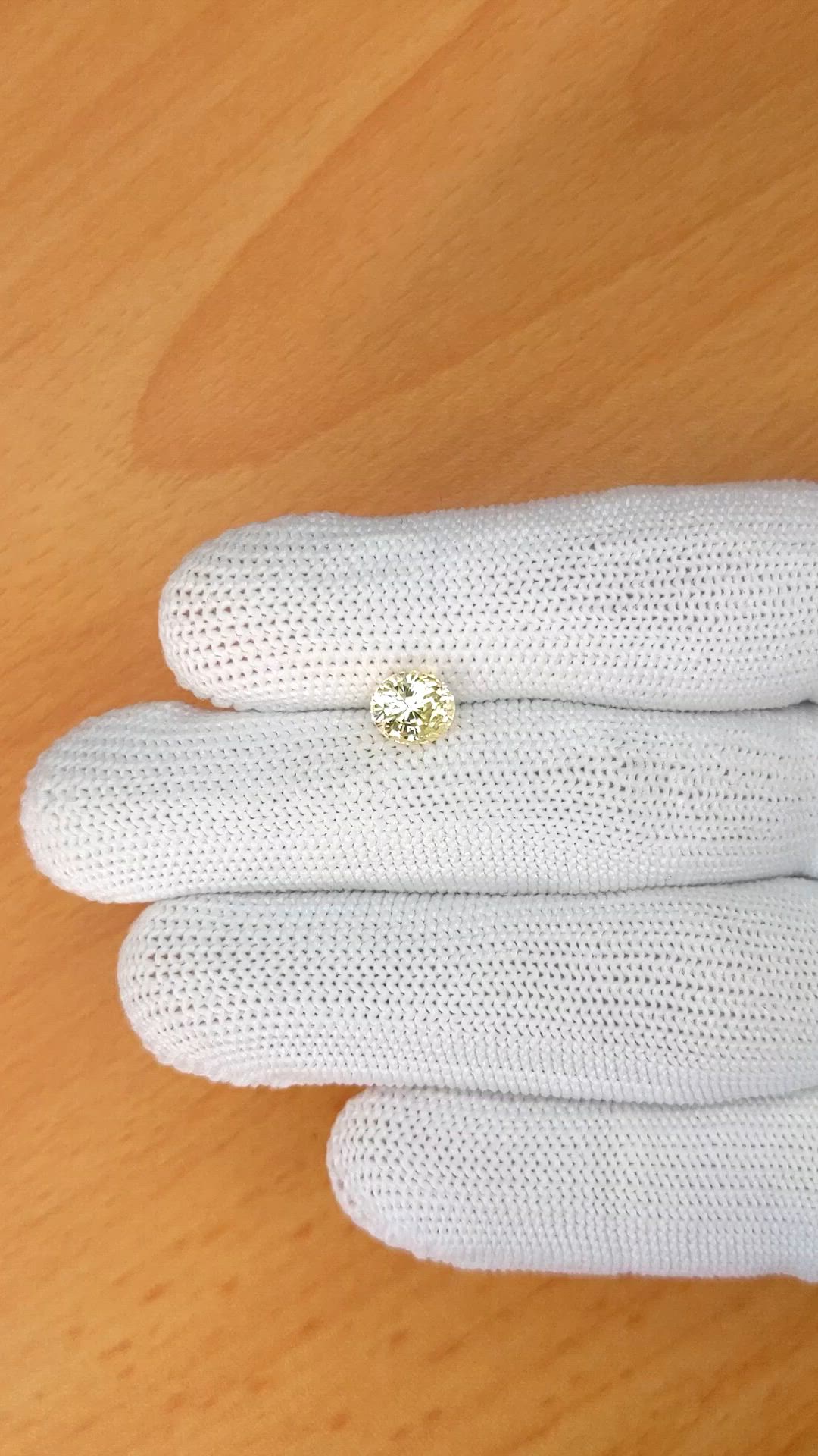 1.90 Ct. Yellow Sapphire from Ceylon (Sri Lanka) Size Video
