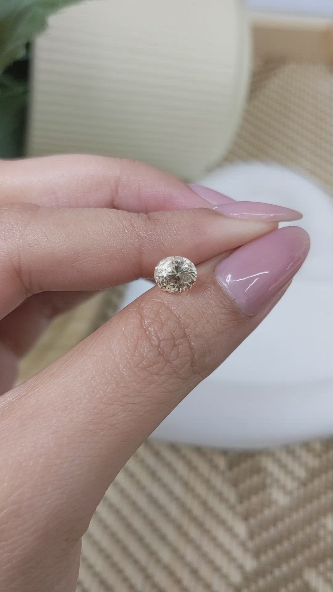 1.90 Ct. Yellow Sapphire from Ceylon (Sri Lanka) Size Video