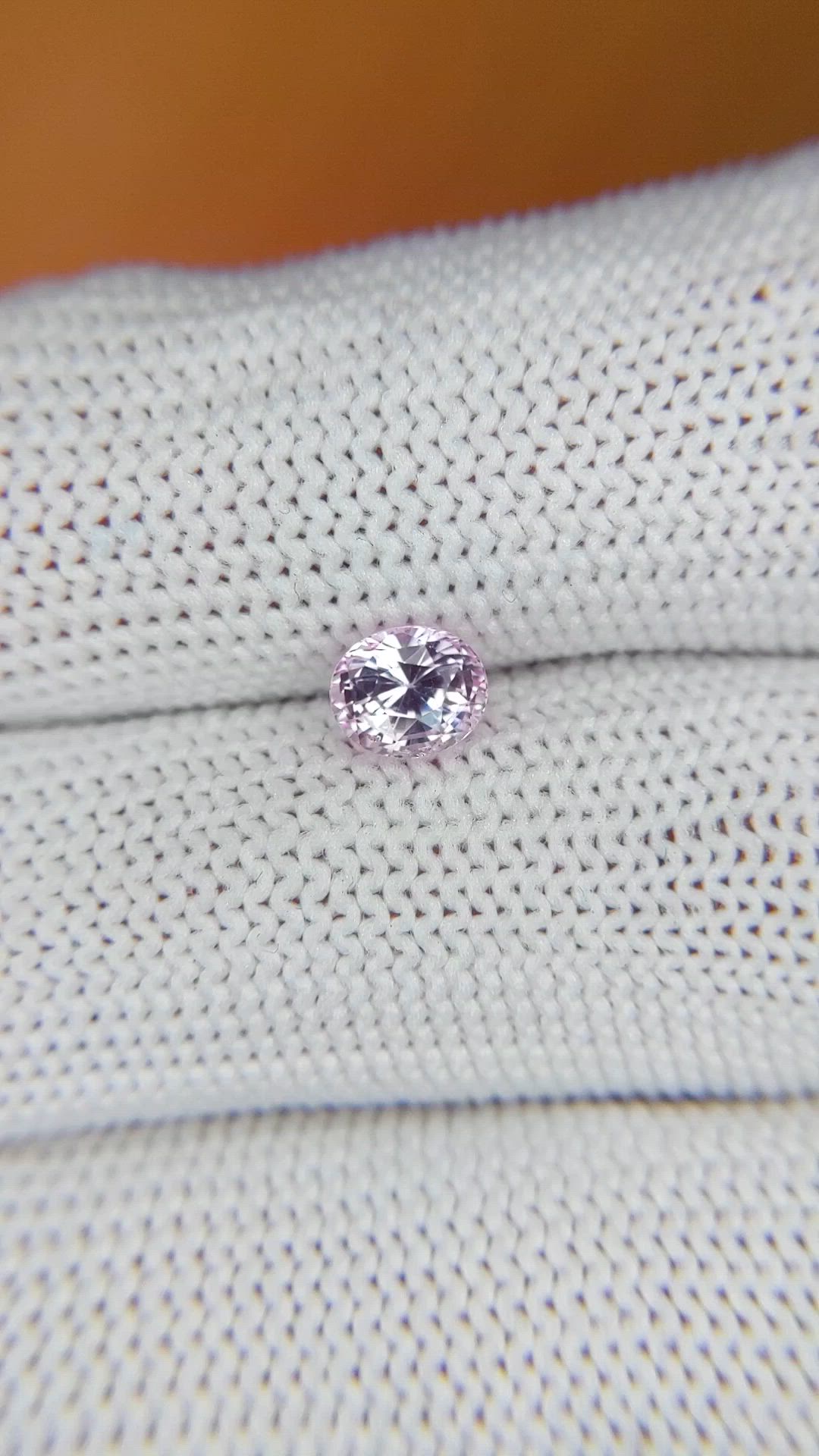 0.99 Ct. Pink Sapphire from Ceylon (Sri Lanka) Size Video