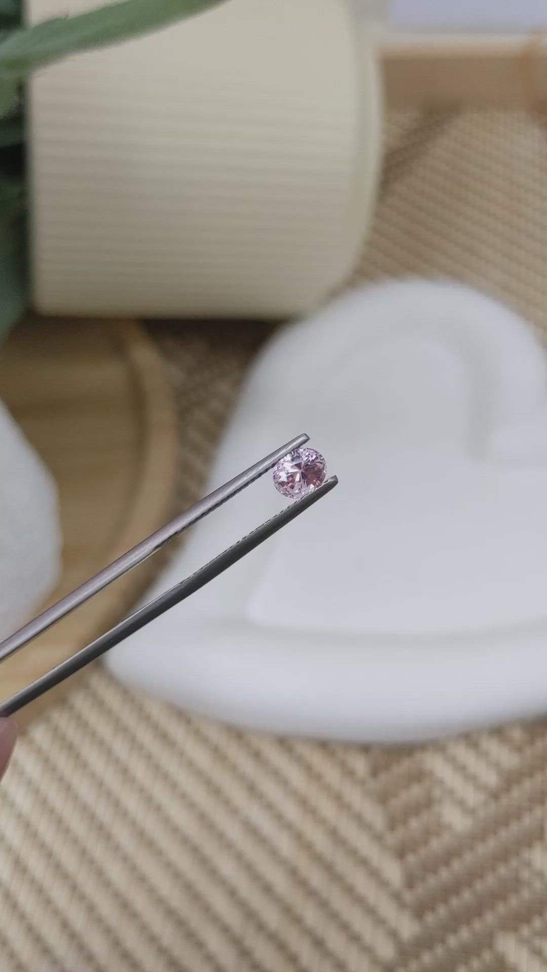 0.99 Ct. Pink Sapphire from Ceylon (Sri Lanka) Size Video