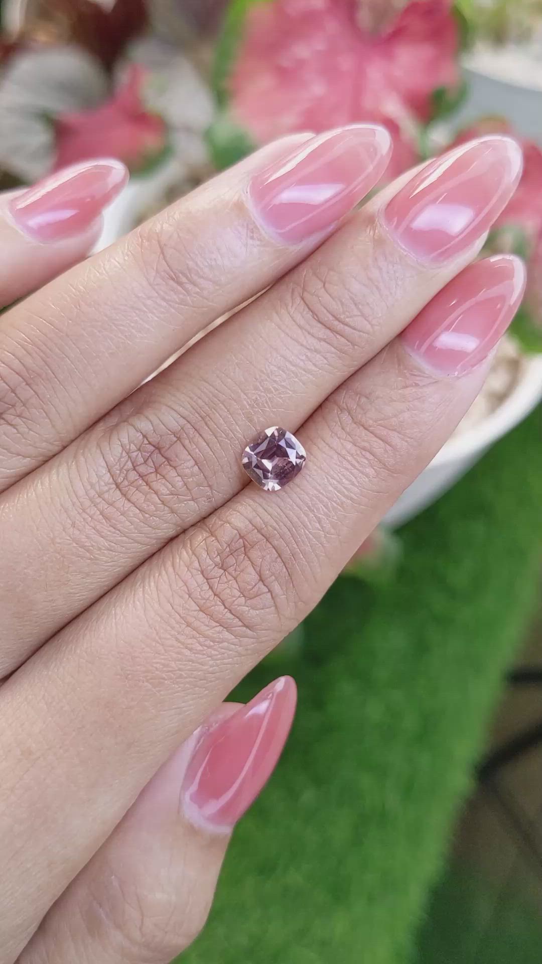 1.16 Ct. Pinkish Brown Sapphire from Ceylon (Sri Lanka) Size Video