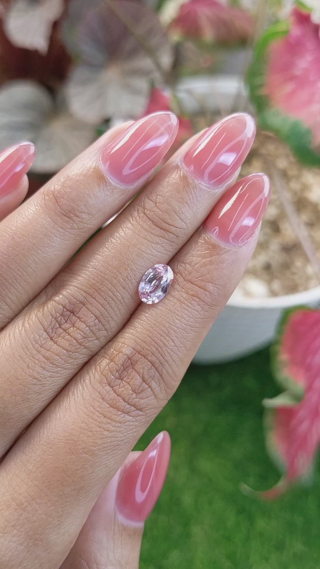 1.13 Ct. Pink Sapphire from Ceylon (Sri Lanka) Size Video