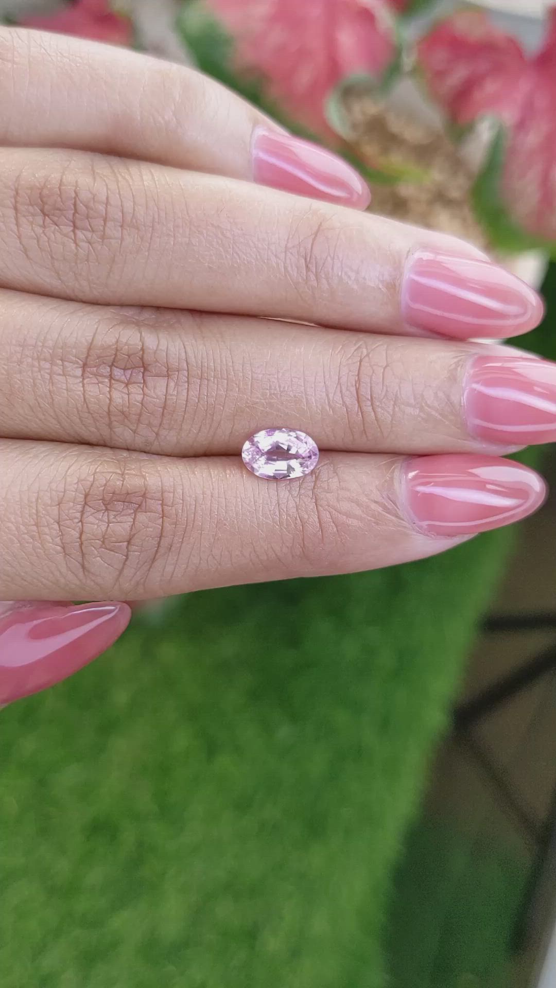 1.13 Ct. Pink Sapphire from Ceylon (Sri Lanka) Size Video
