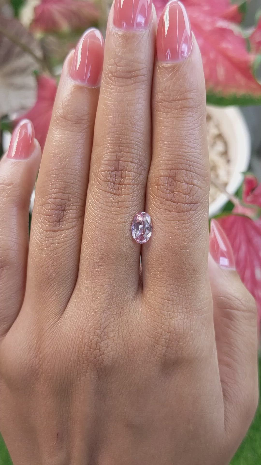 1.13 Ct. Pink Sapphire from Ceylon (Sri Lanka) Size Video