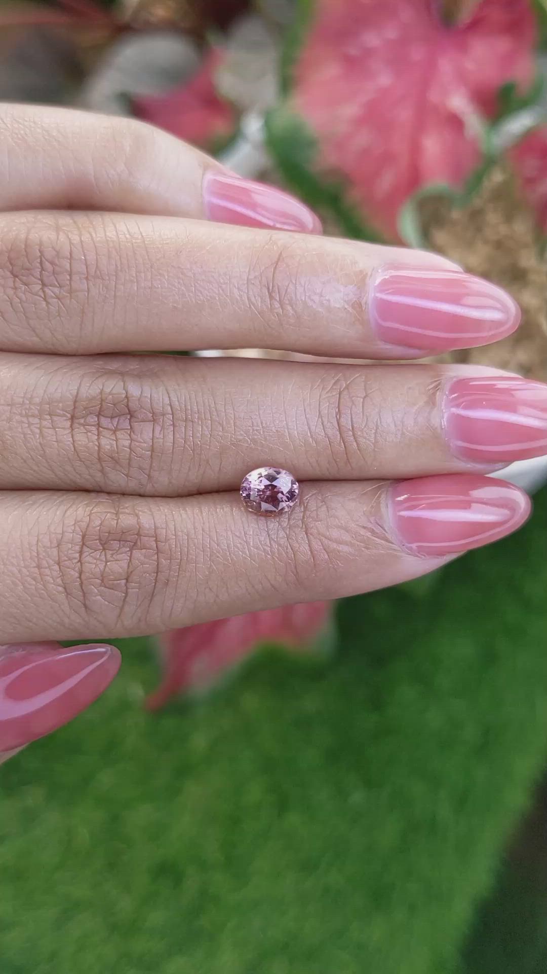 1.26 Ct. Pink Sapphire from Ceylon (Sri Lanka) Size Video