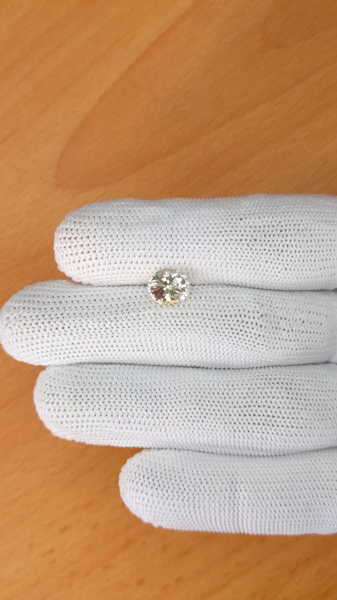 2.07 Ct. Yellow Sapphire from Ceylon (Sri Lanka) Size Video
