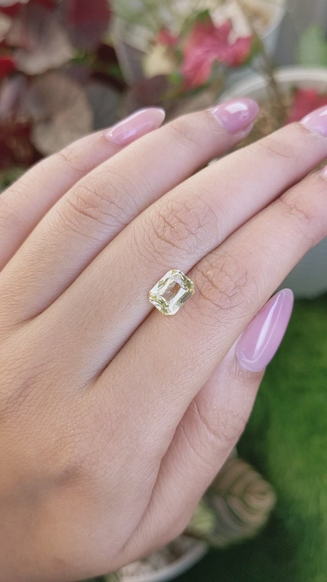 2.50 Ct. Yellow Sapphire from Ceylon (Sri Lanka) Size Video