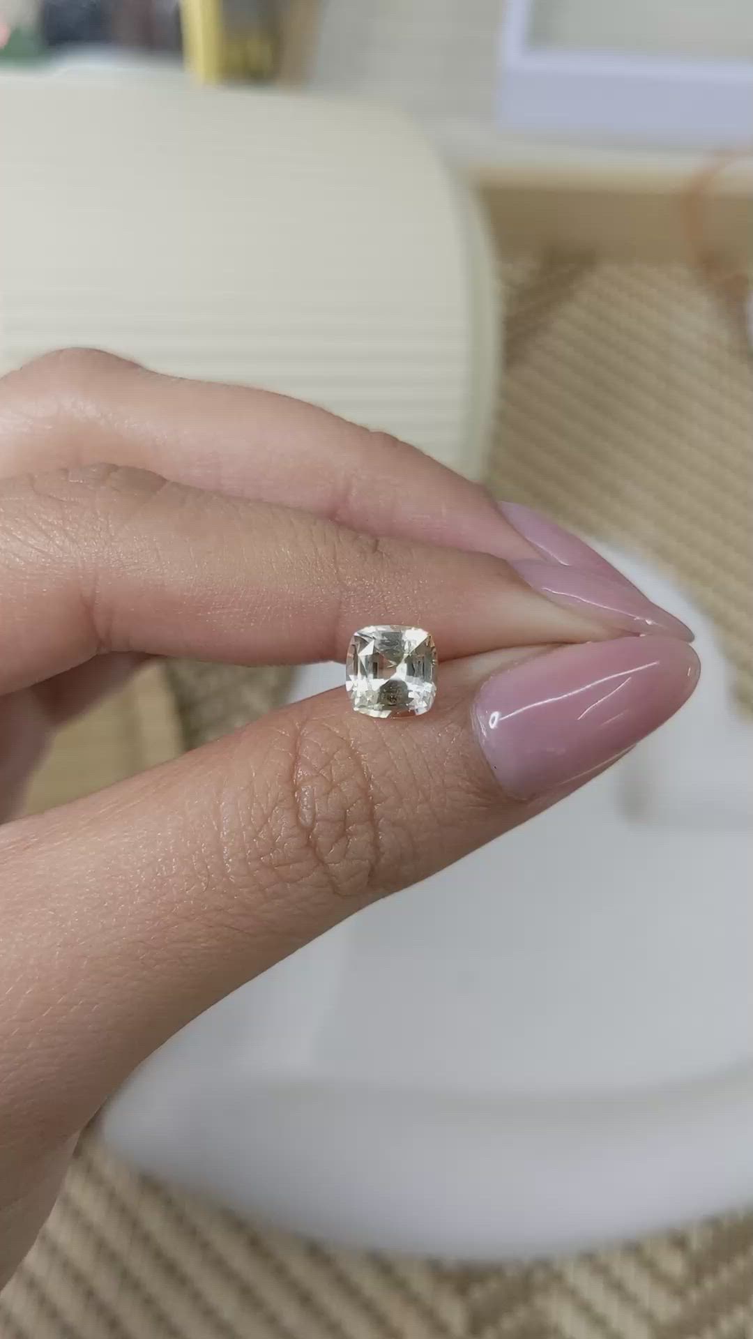 2.18 Ct. Yellow Sapphire from Ceylon (Sri Lanka) Size Video