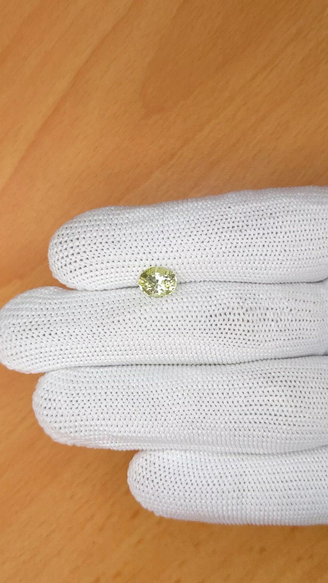 1.53 Ct. Yellow Sapphire from Ceylon (Sri Lanka) Size Video