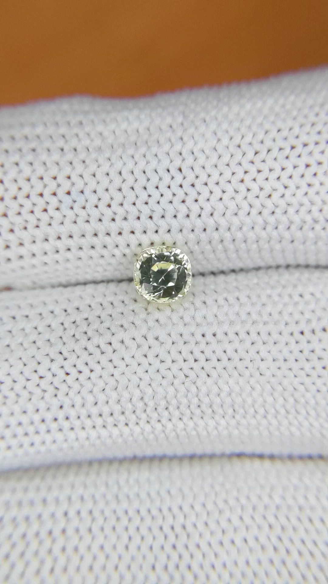 0.96 Ct. Yellow Sapphire from Ceylon (Sri Lanka) Size Video