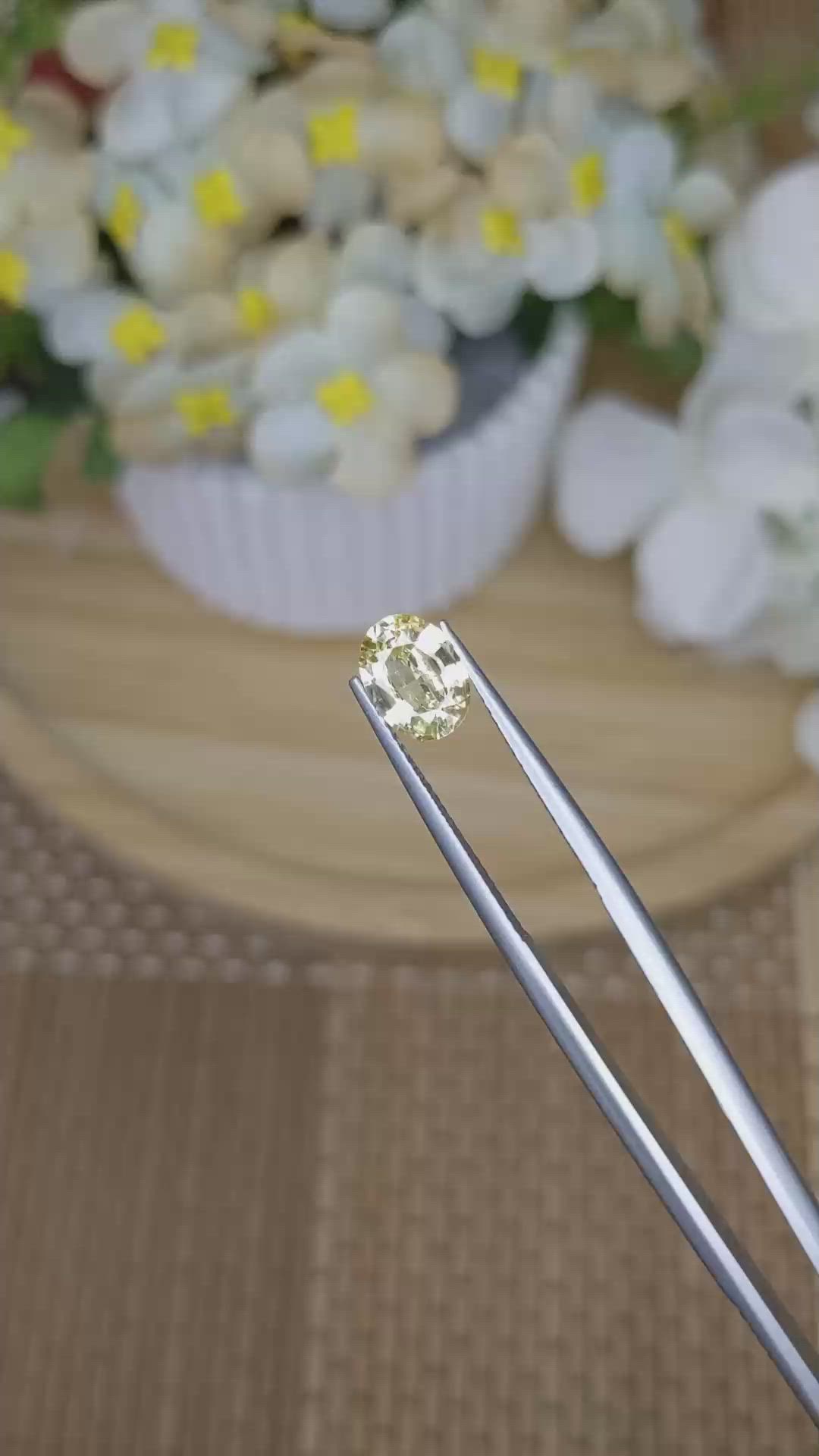 1.41 Ct. Yellow Sapphire from Ceylon (Sri Lanka) Size Video
