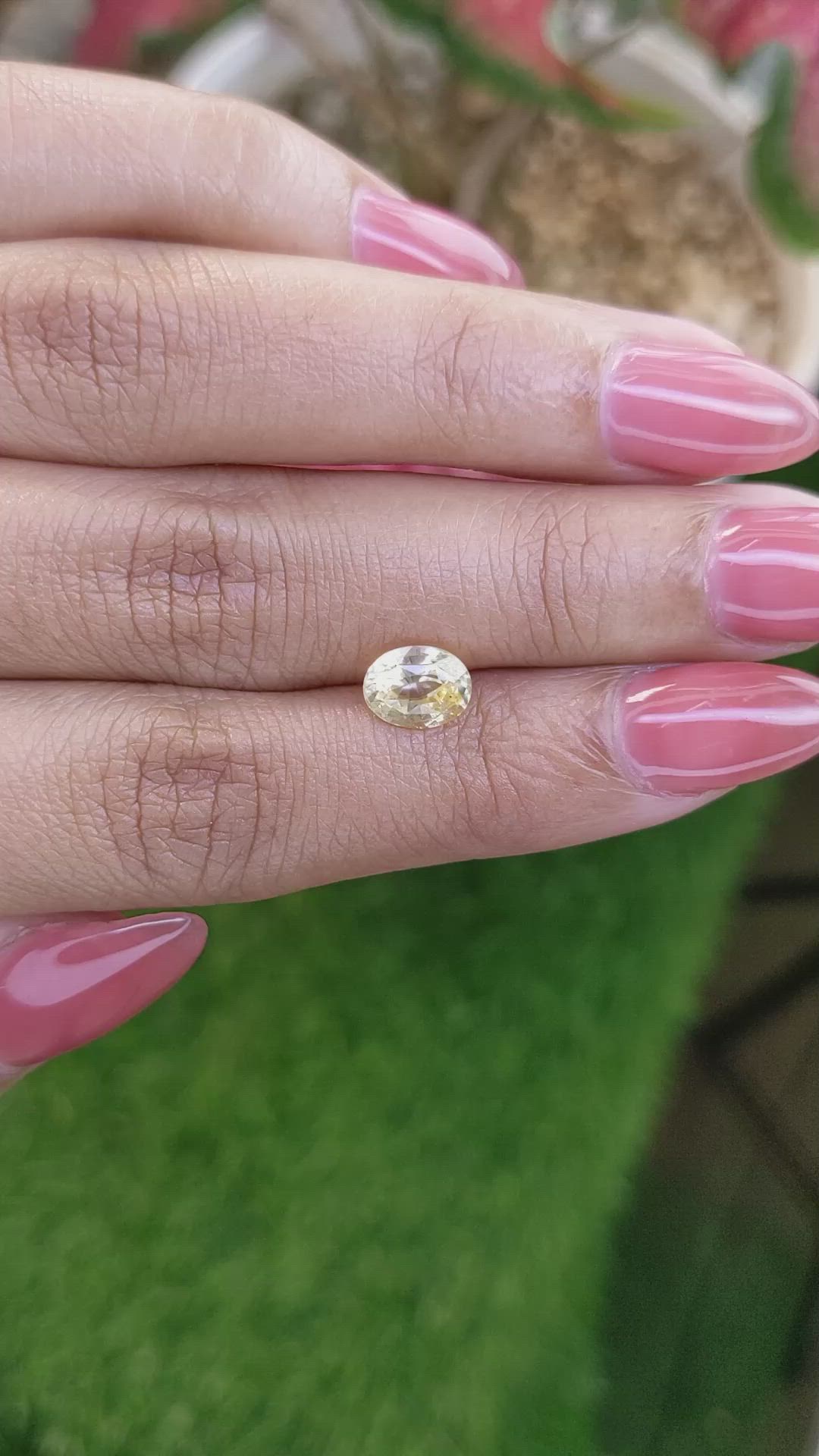 1.63 Ct. Yellow Sapphire from Ceylon (Sri Lanka) Size Video