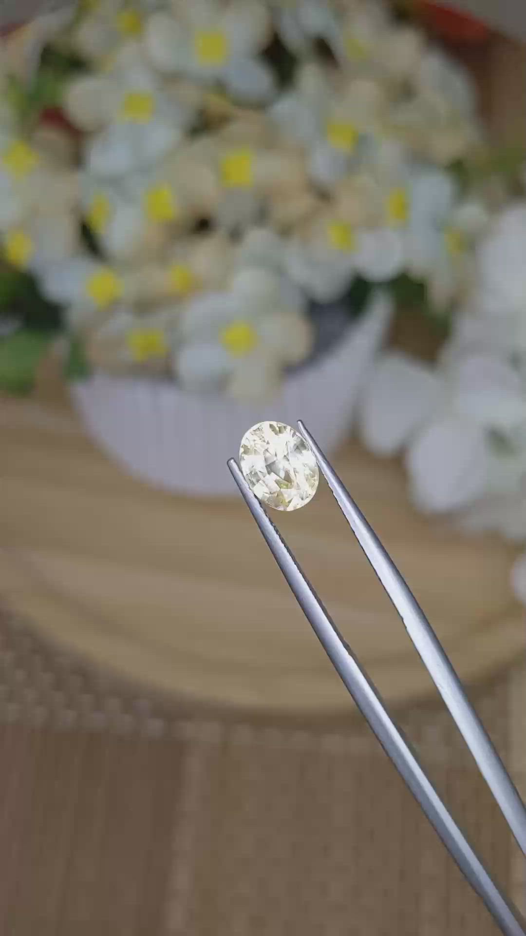 1.63 Ct. Yellow Sapphire from Ceylon (Sri Lanka) Size Video
