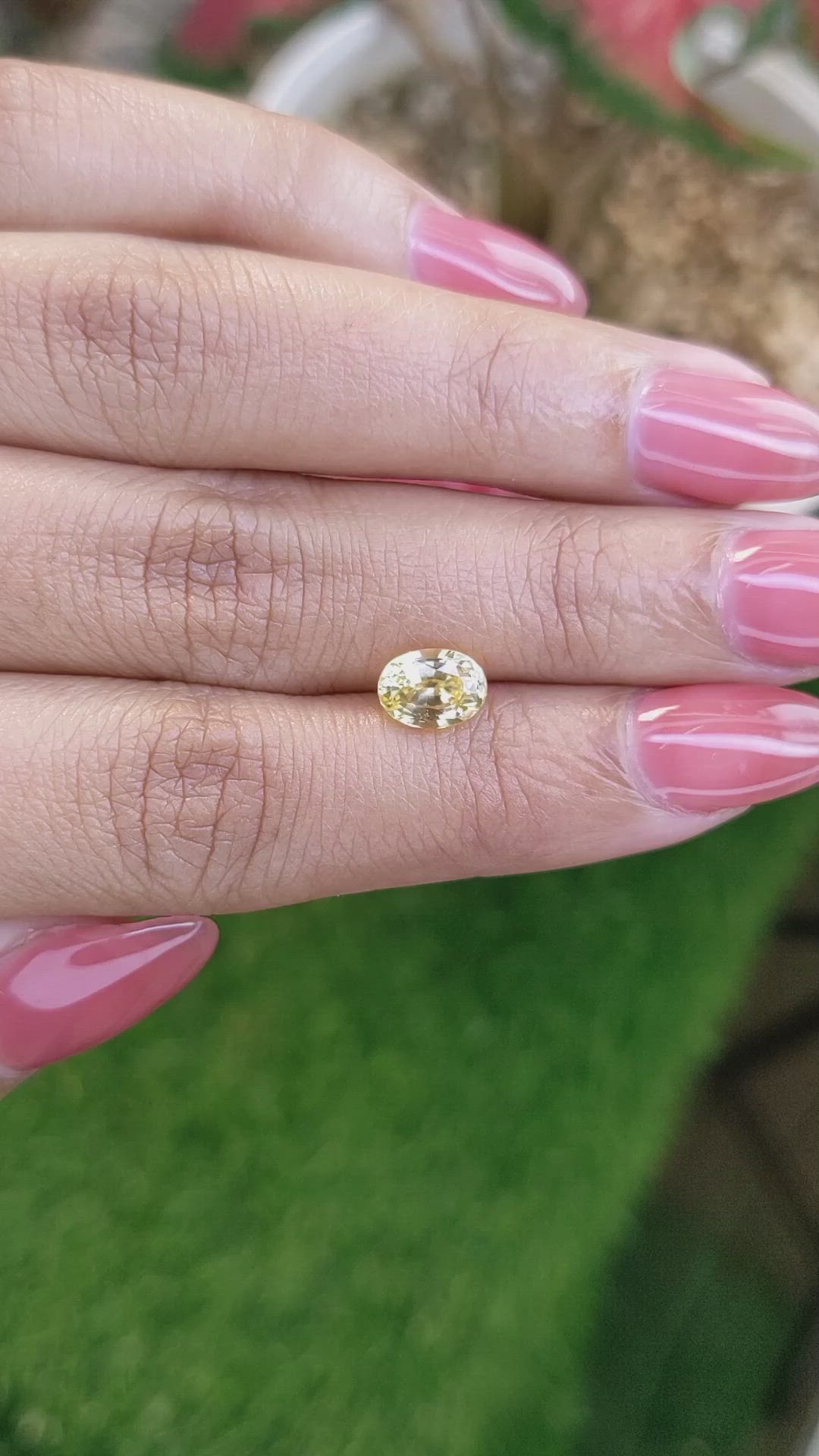 1.60 Ct. Yellow Sapphire from Ceylon (Sri Lanka) Size Video