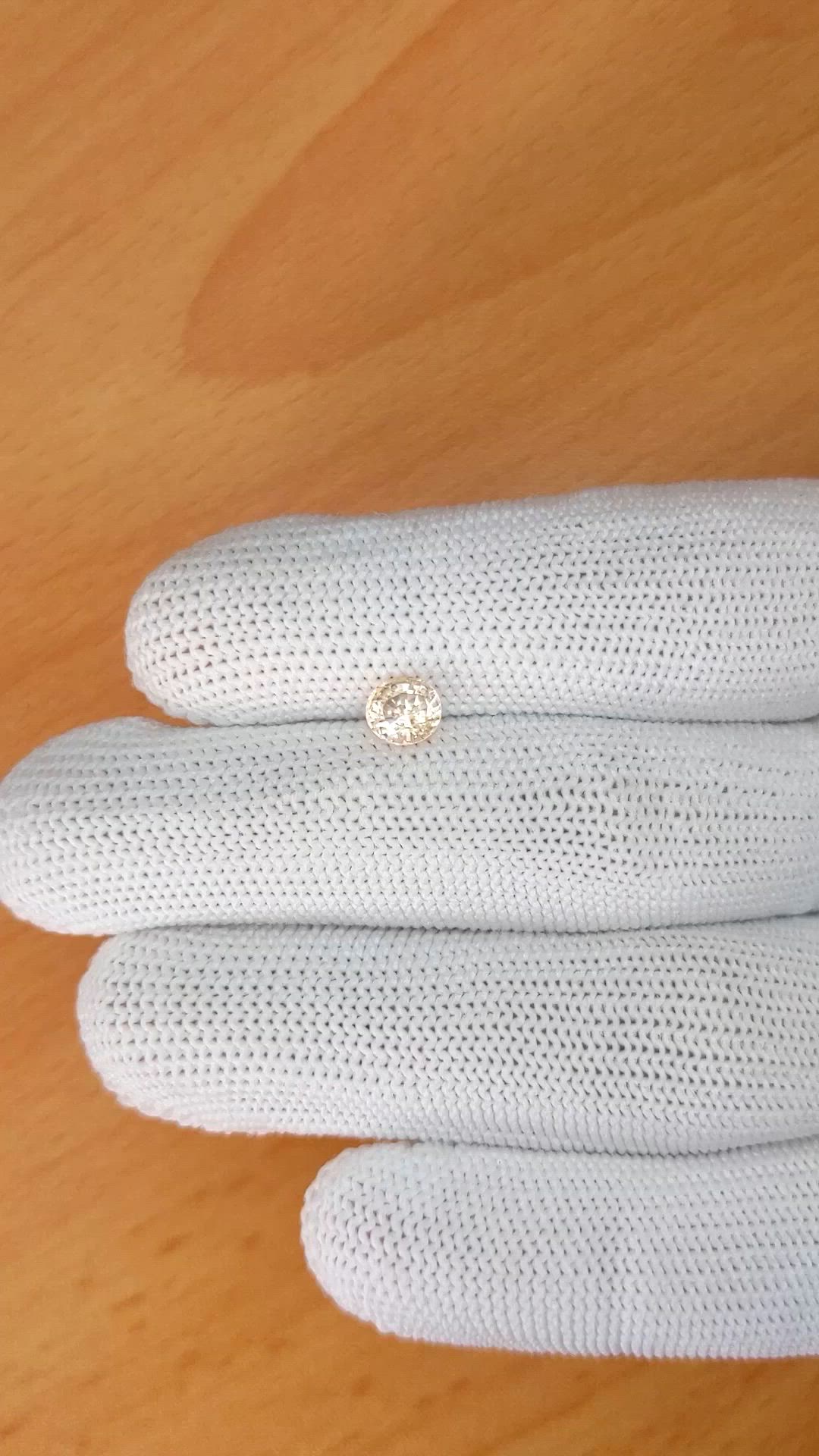 1.06 Ct. Peach Sapphire from Ceylon (Sri Lanka) Size Video