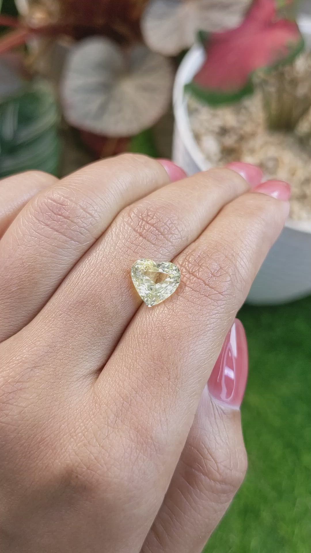 4.06 Ct. Yellow Sapphire from Ceylon (Sri Lanka) Size Video