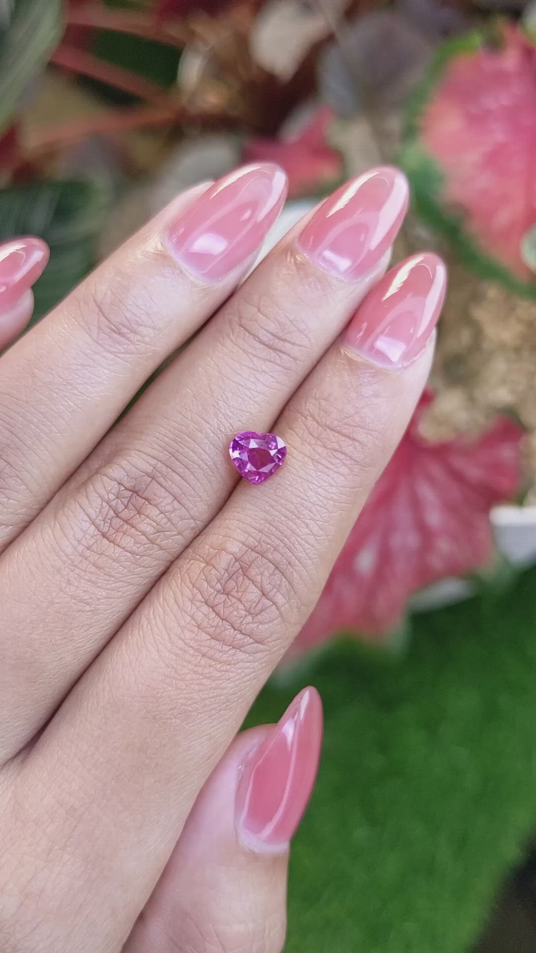 1.51 Ct. Purplish Pink Sapphire from Ceylon (Sri Lanka) Size Video