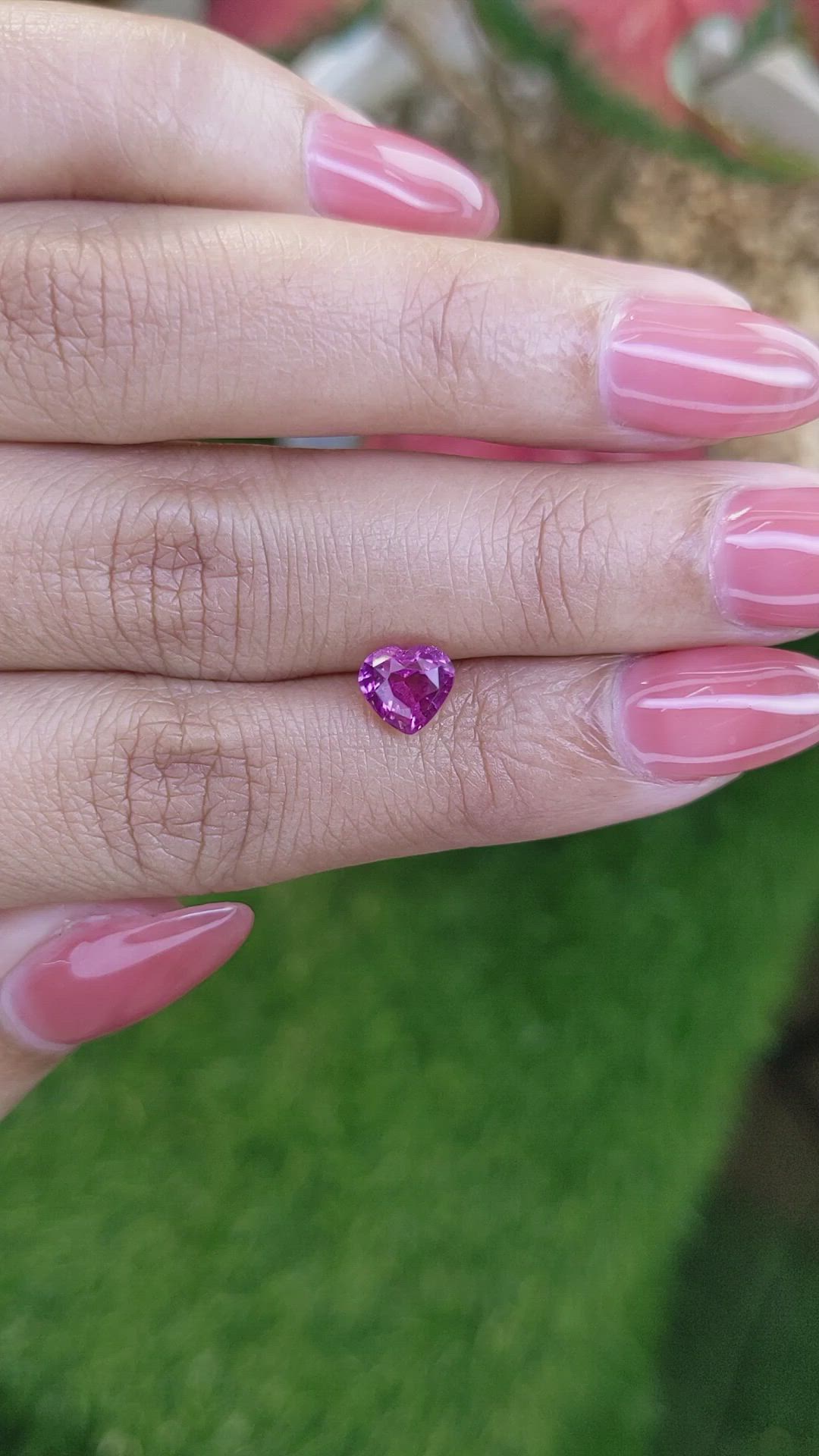 1.51 Ct. Purplish Pink Sapphire from Ceylon (Sri Lanka) Size Video