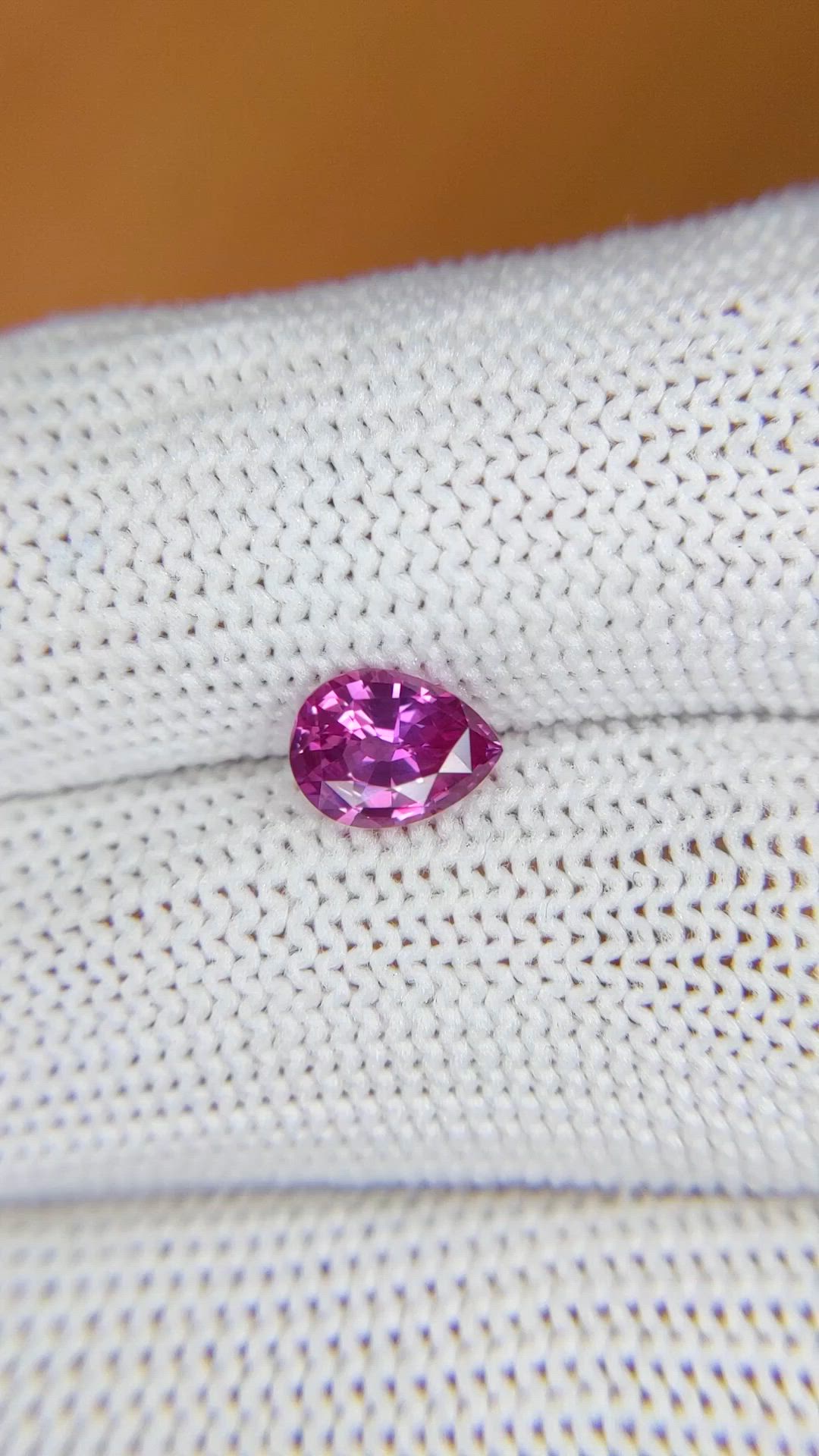 1.13 Ct. Purplish Pink Sapphire from Ceylon (Sri Lanka) Size Video